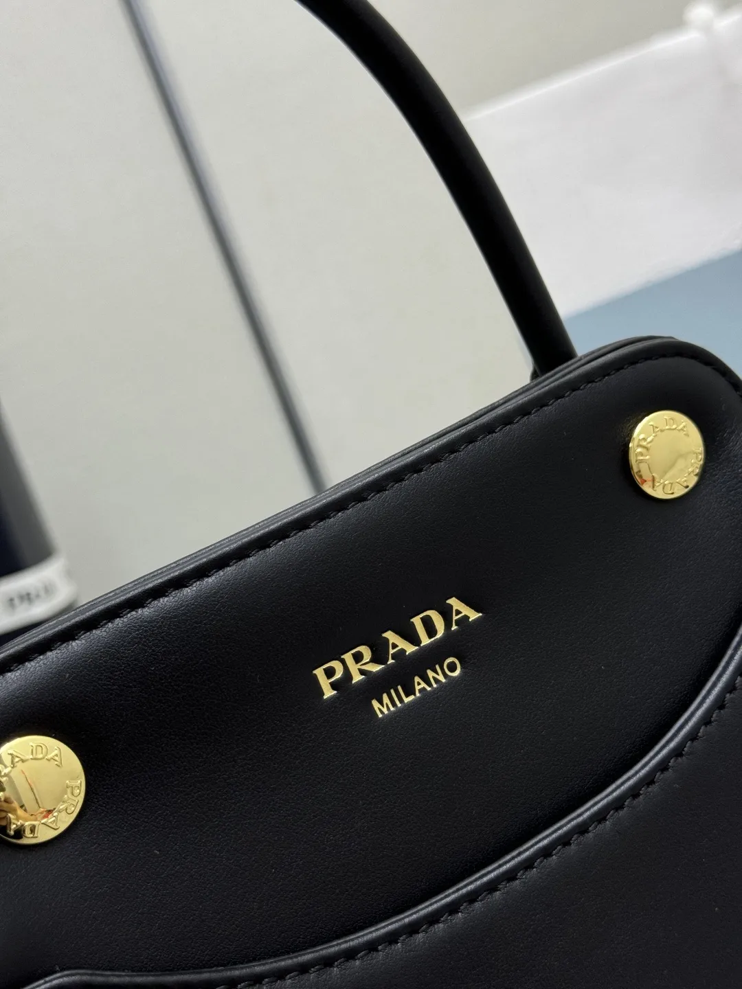 Prada Carry Leather Top-Handle Bag D89011307 — view 6