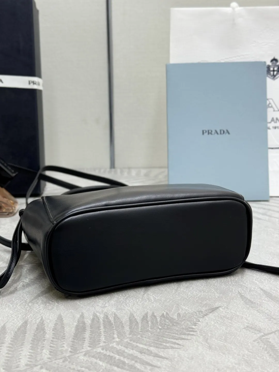 Prada Carry Leather Top-Handle Bag D89011307 — view 7