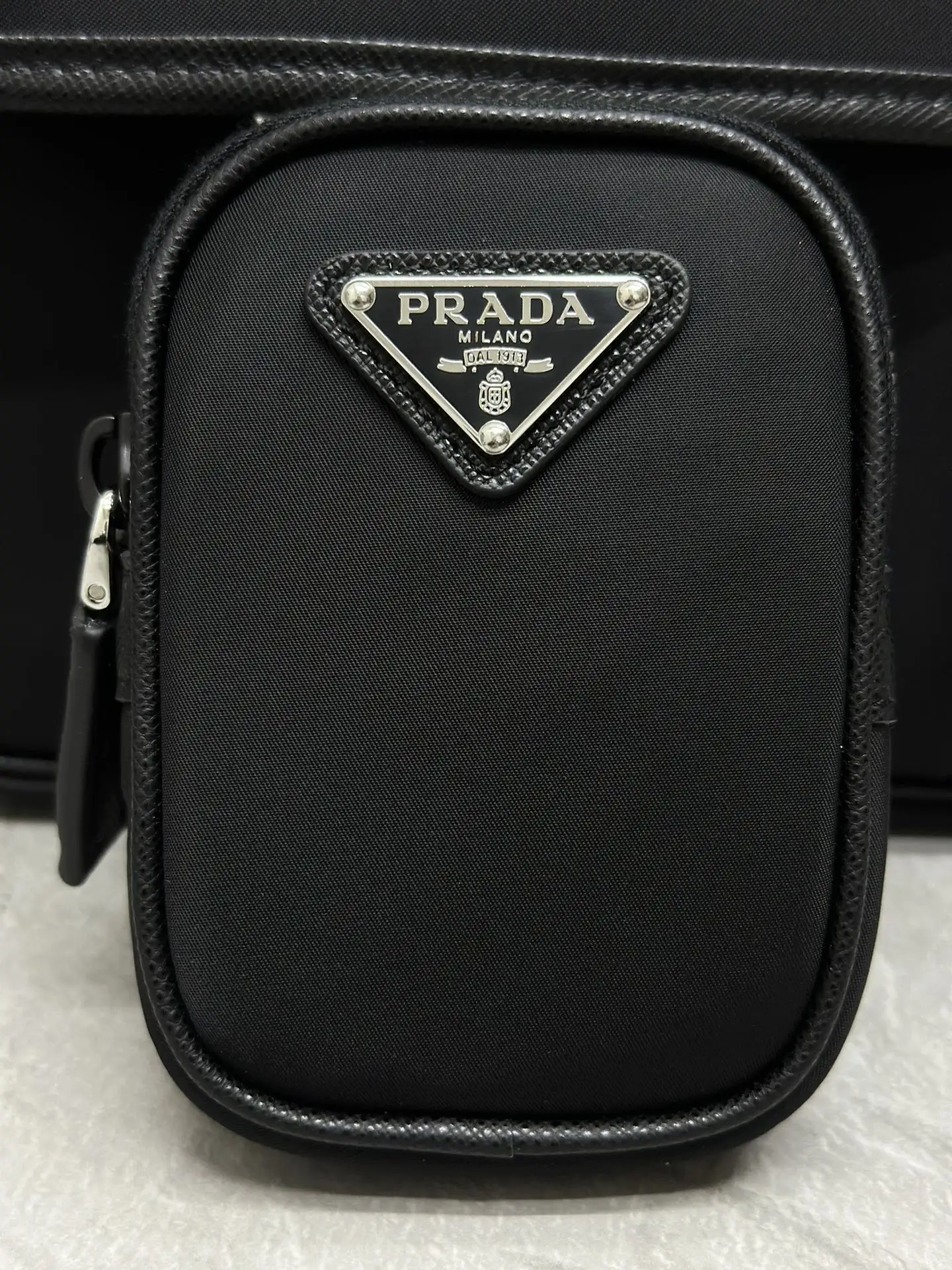 Prada Nylon and Saffiano Leather Messenger Bag D81011310 — view 7