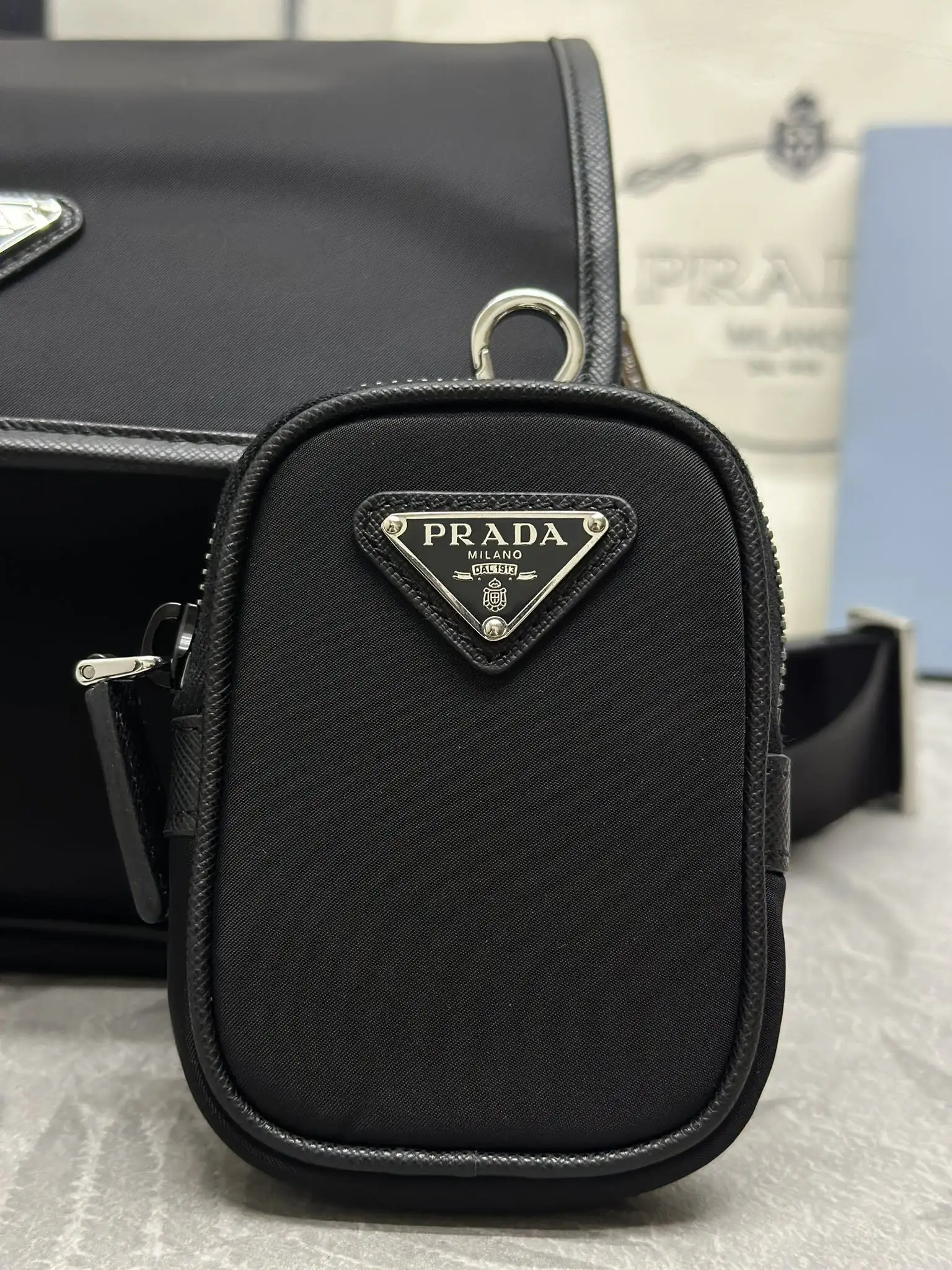 Prada Re-Nylon Small Messenger Bag D79011312 — view 9