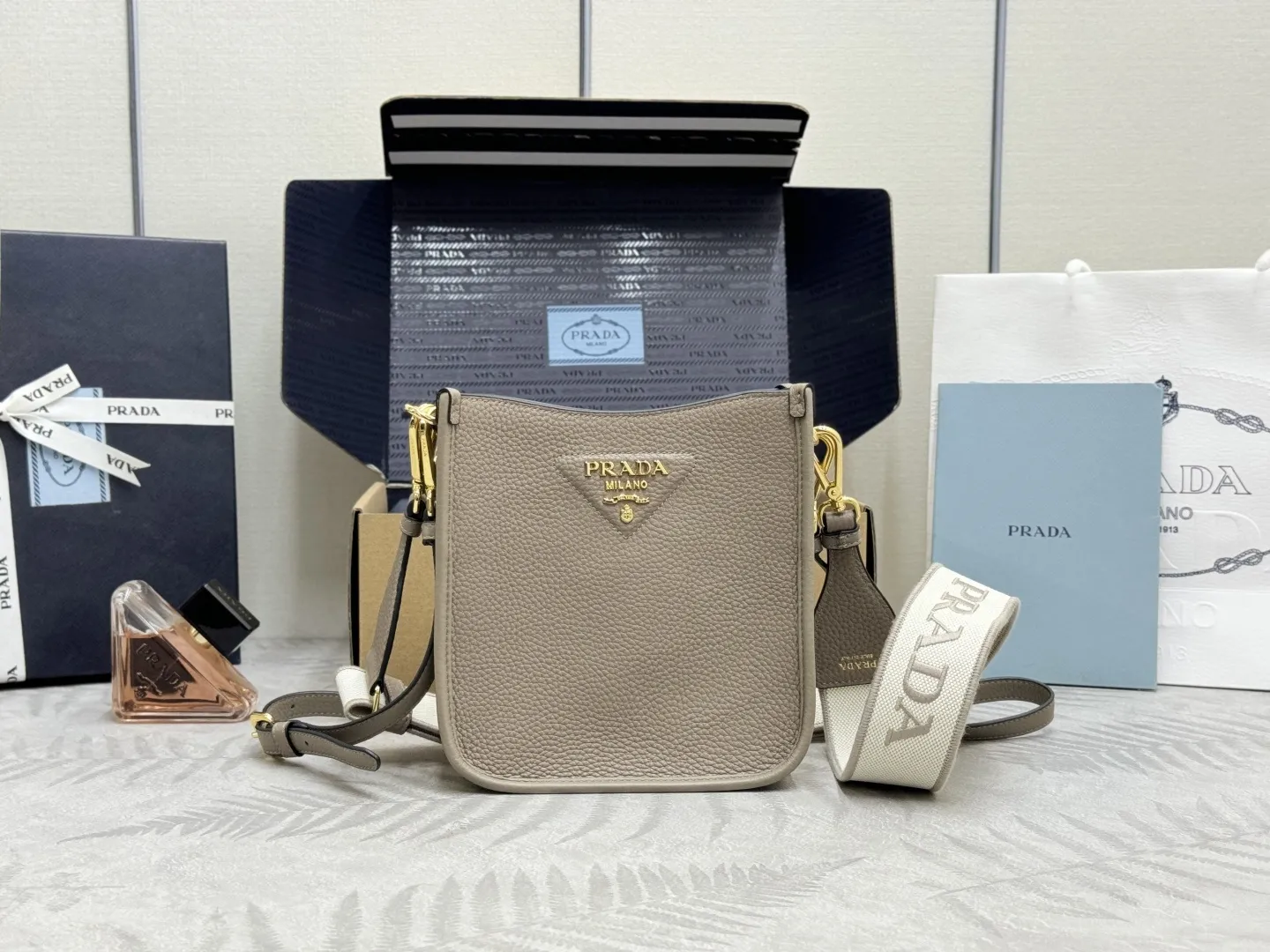 Prada 1BH191 Deerskin Mini Shoulder Bag D96011313