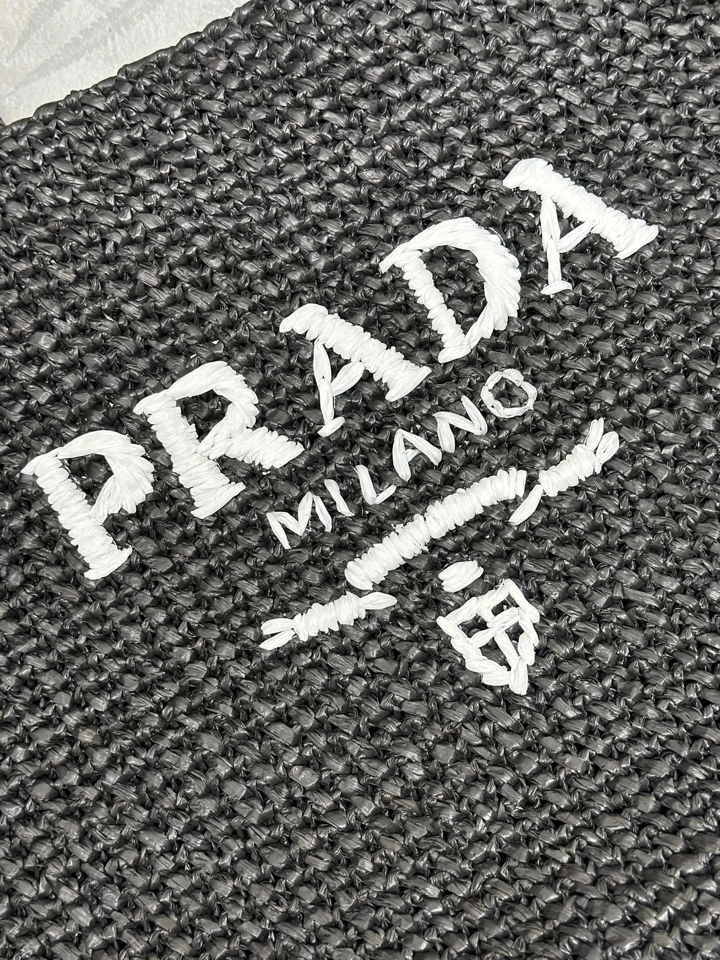 Prada Raffia Large Tote Bag D106011317 — view 5