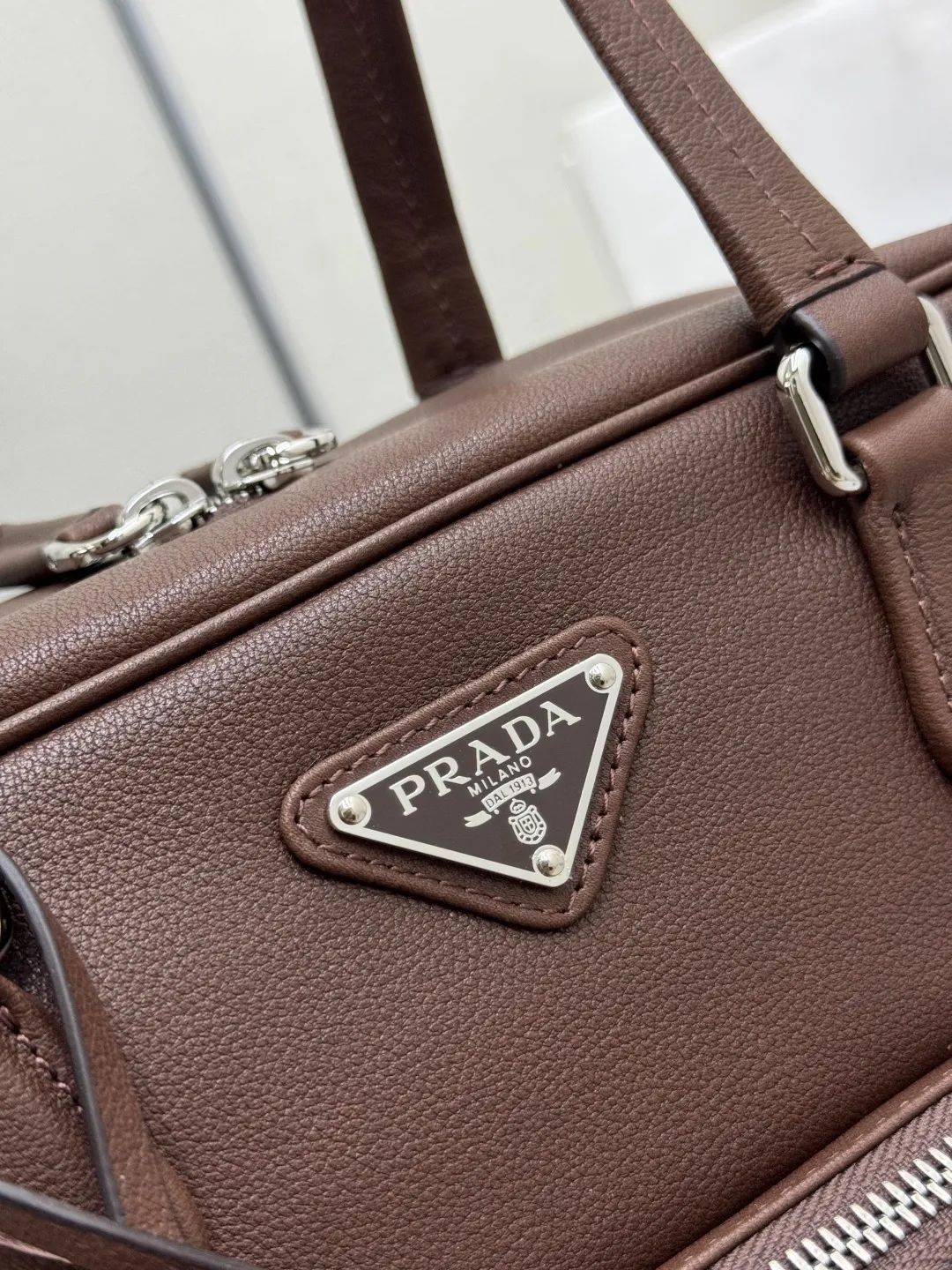 Prada Buffalo Leather Top-Handle Bag D129011022 — view 7