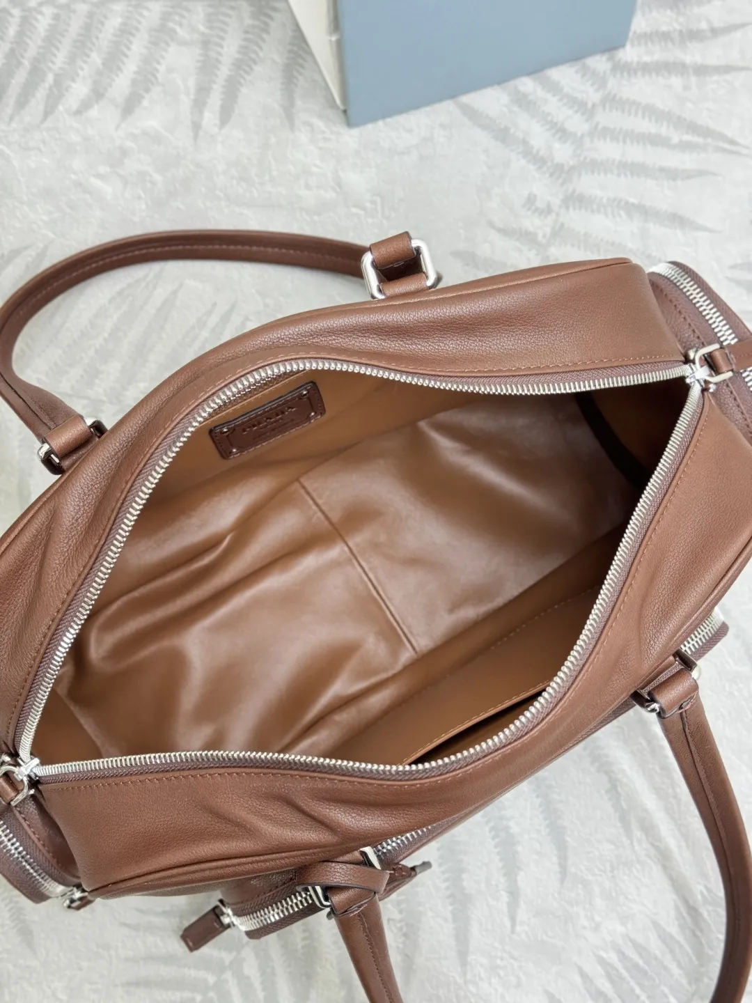 Prada Buffalo Leather Top-Handle Bag D129011022 — view 8