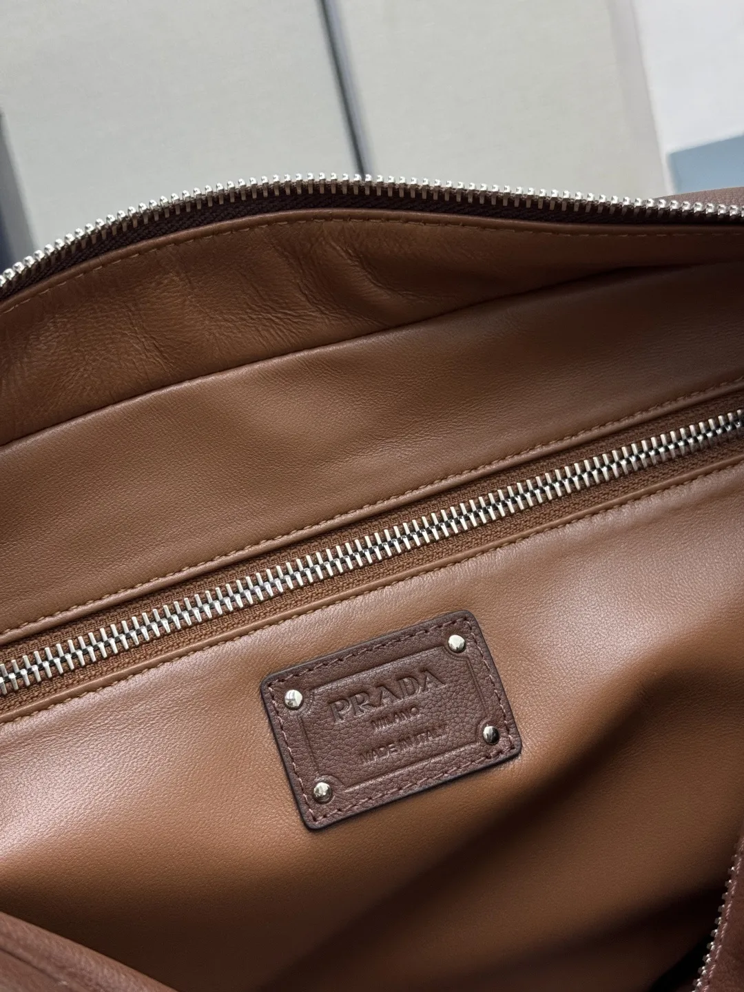 Prada Buffalo Leather Top-Handle Bag D129011022 — view 9