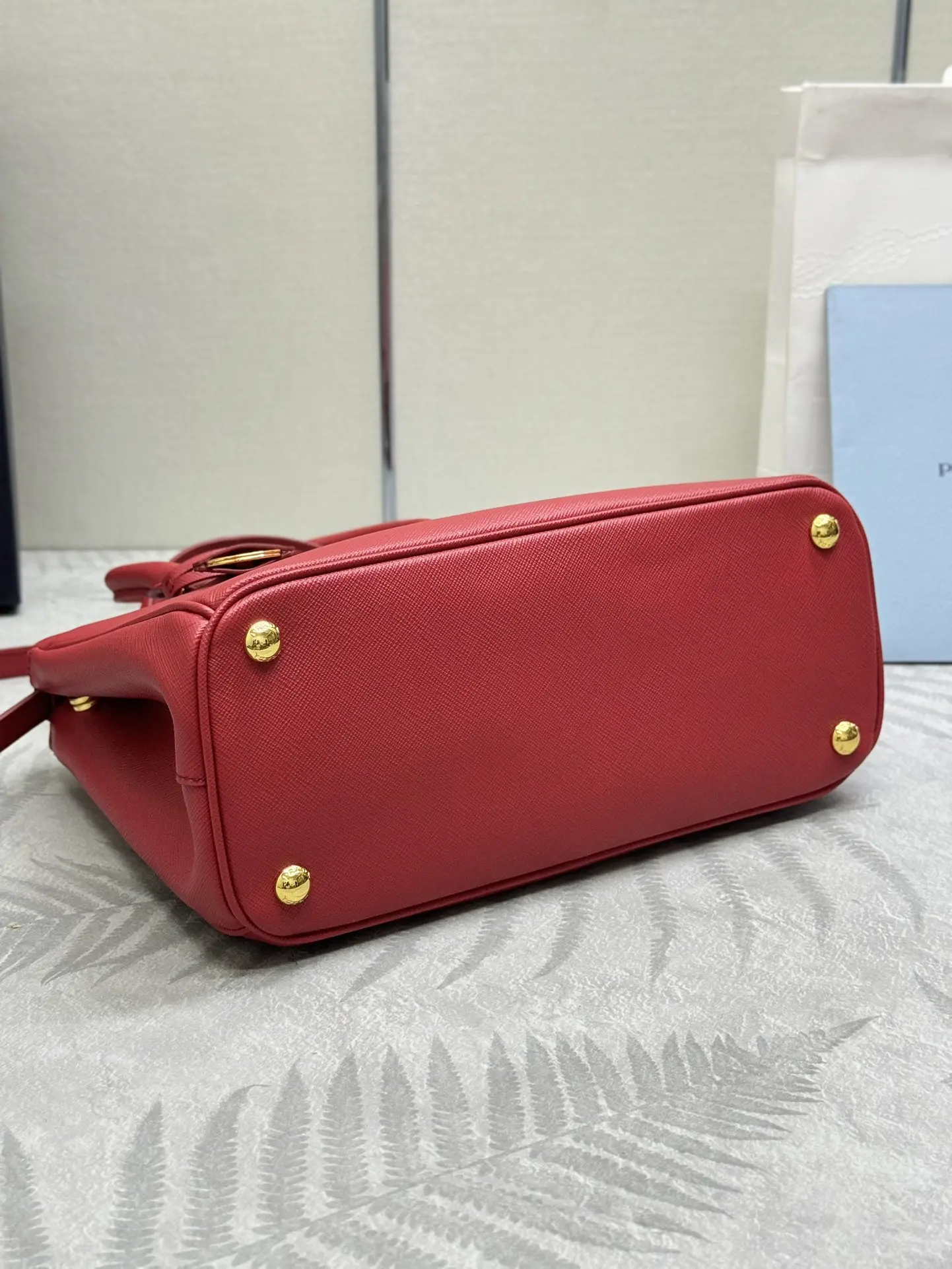 Prada Saffiano Leather Double Handle Tote Bag D99011320 — view 5