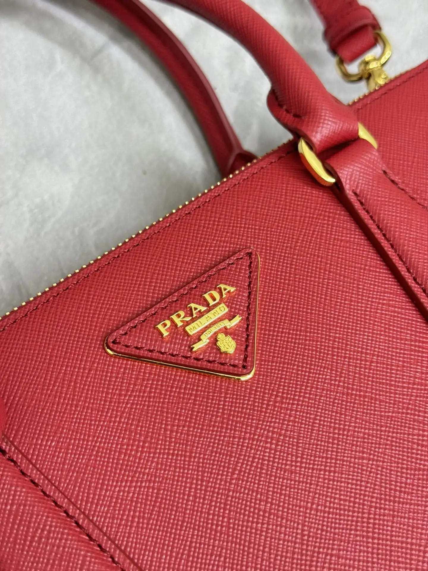 Prada Saffiano Leather Double Handle Tote Bag D99011320 — view 7