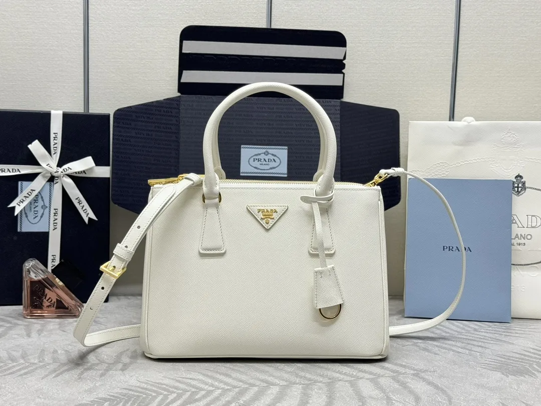 Saffiano Leather Double Handle Shoulder Bag D99011321