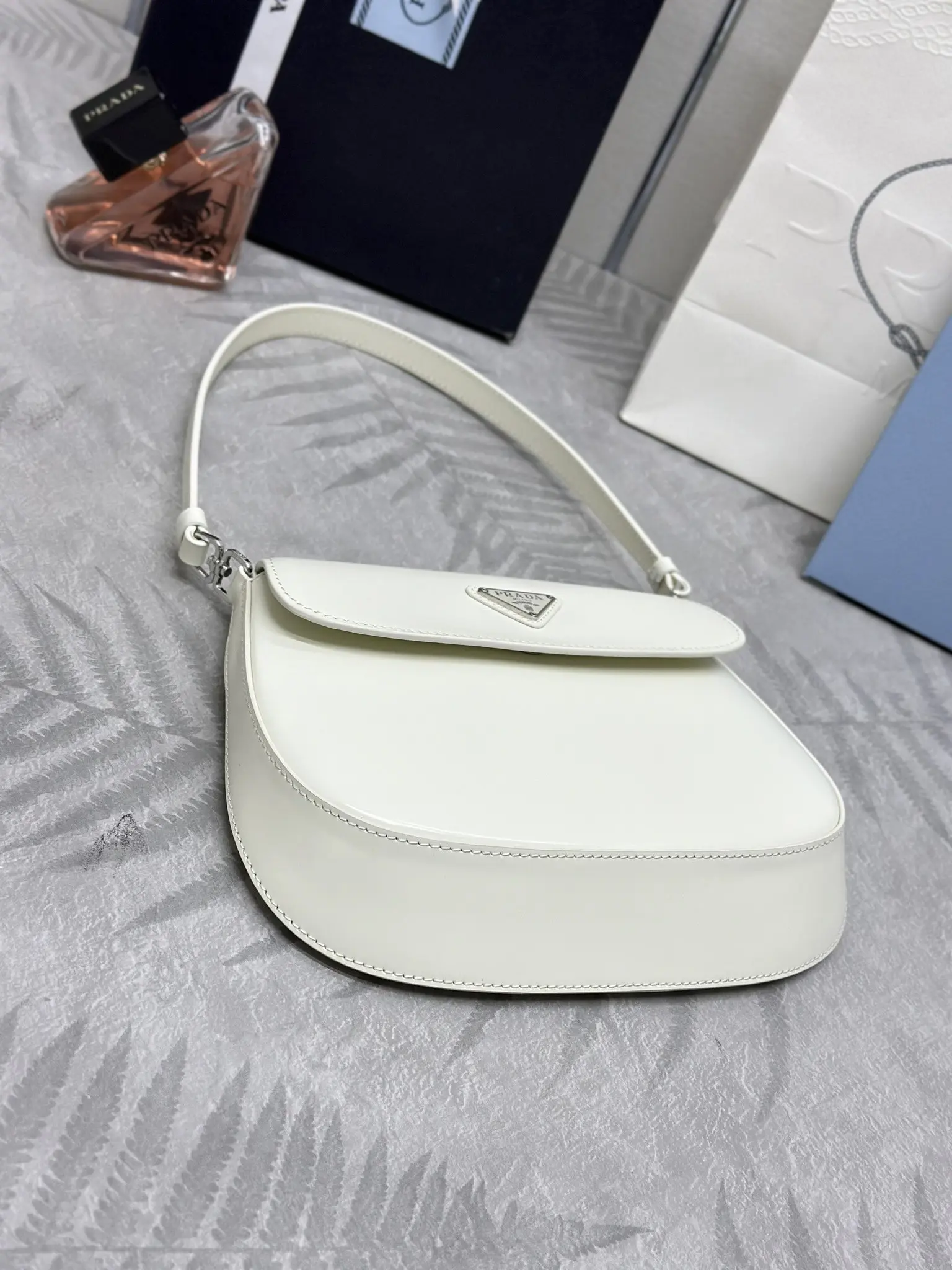 Prada Cleo Brushed Leather Shoulder Bag D82011323 — view 4