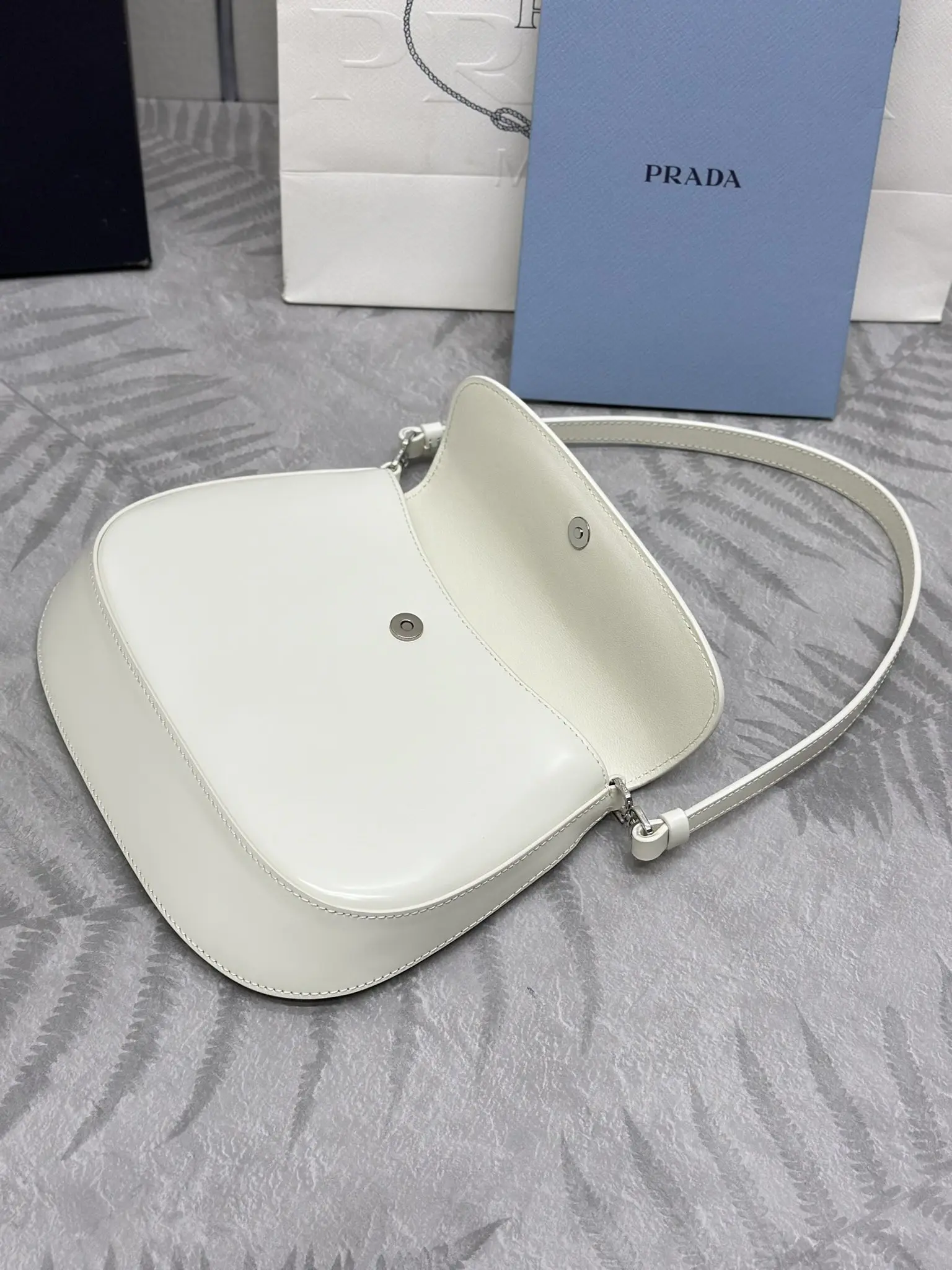 Prada Cleo Brushed Leather Shoulder Bag D82011323 — view 5