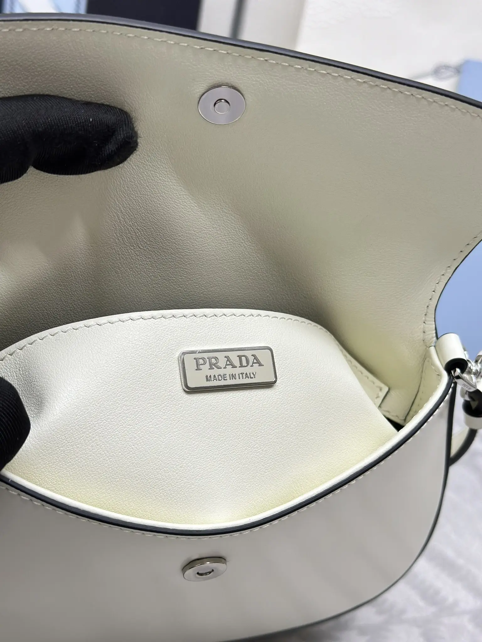 Prada Cleo Brushed Leather Shoulder Bag D82011323 — view 9
