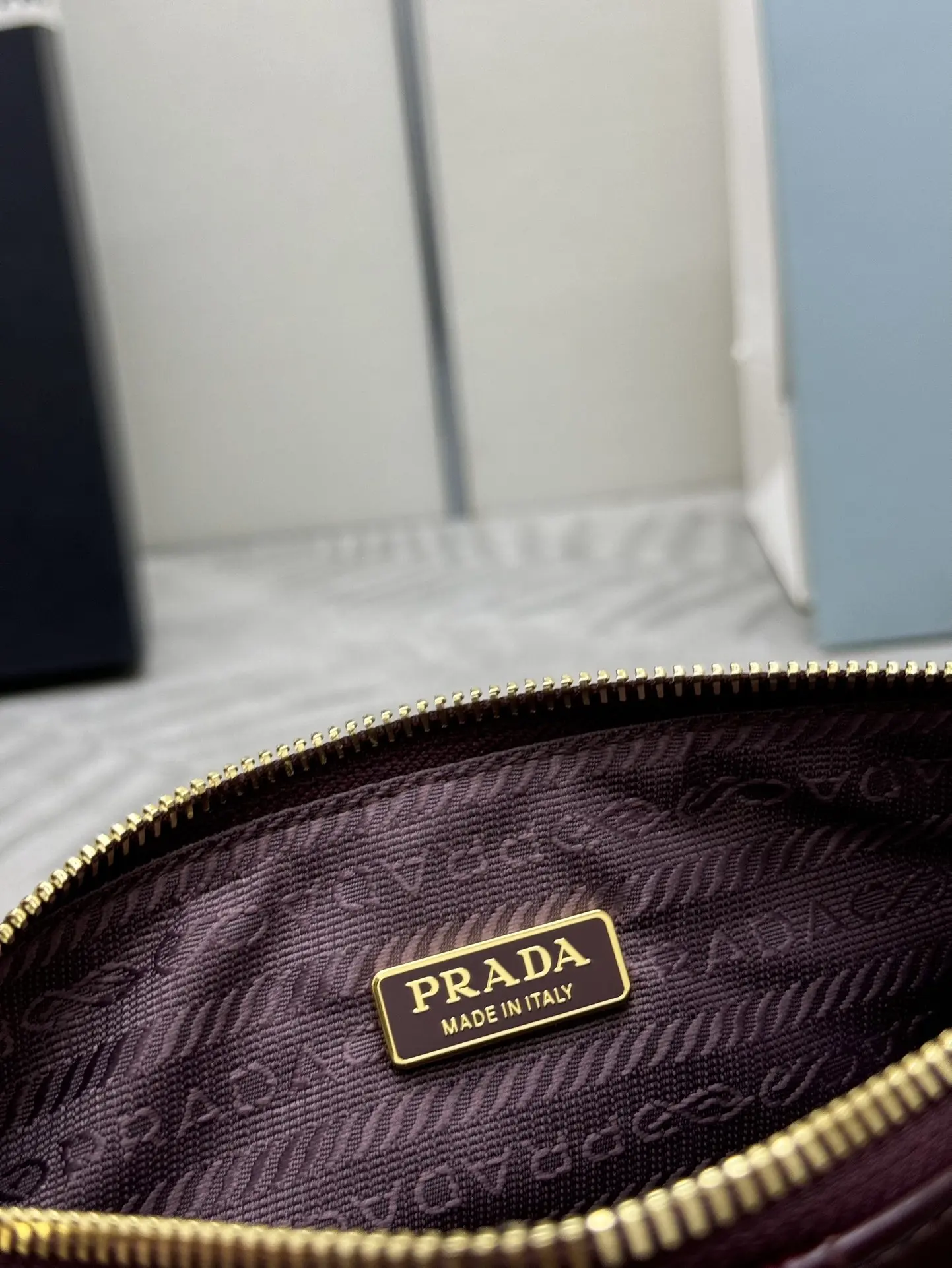 Prada 1BC221 Patent Leather Chain Shoulder Bag D89011324 — view 9