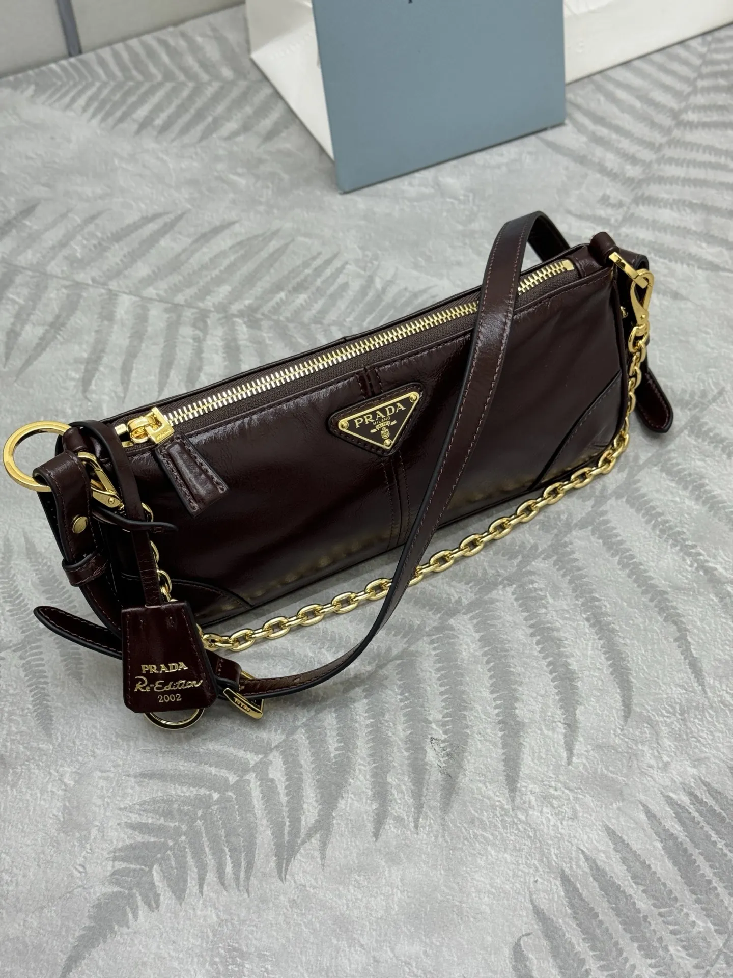 Prada 1BC221 Oiled Leather Shoulder Bag D89011325 — view 3