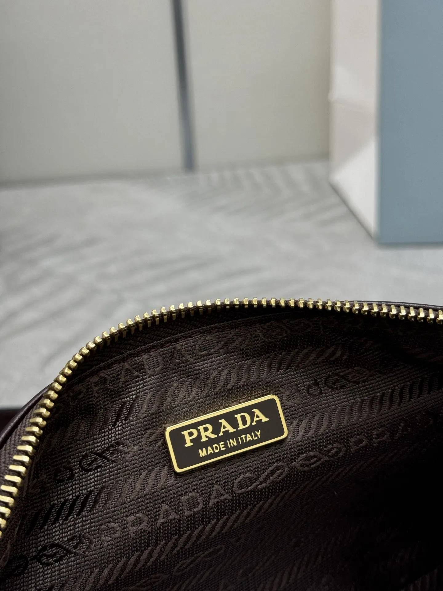 Prada 1BC221 Oiled Leather Shoulder Bag D89011325 — view 8
