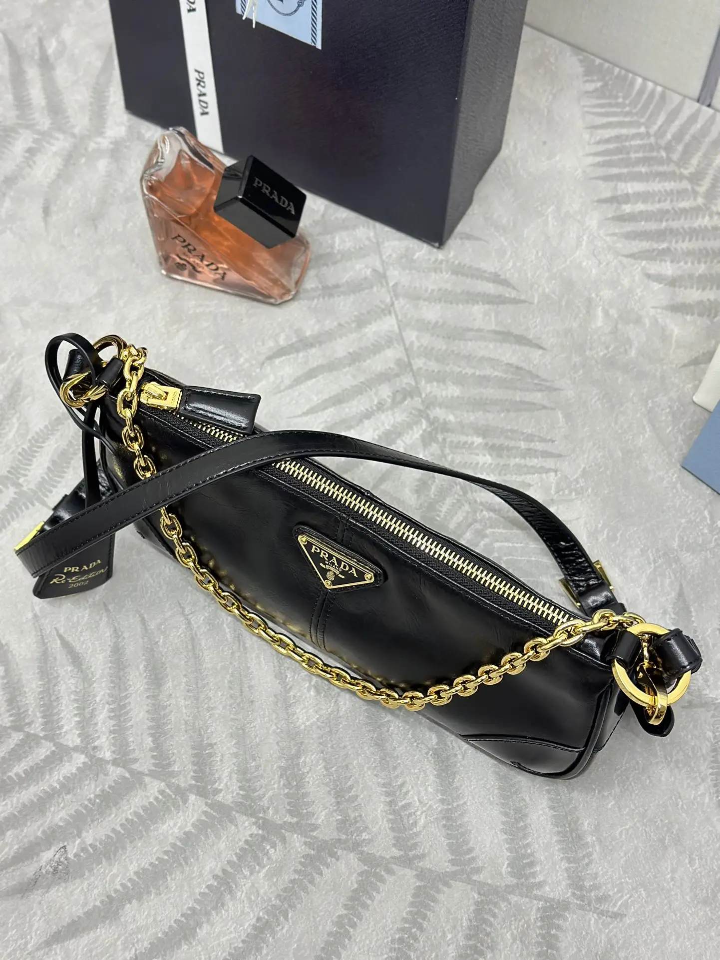 Prada 1BC221 Oiled Leather Shoulder Bag D89011326 — view 3