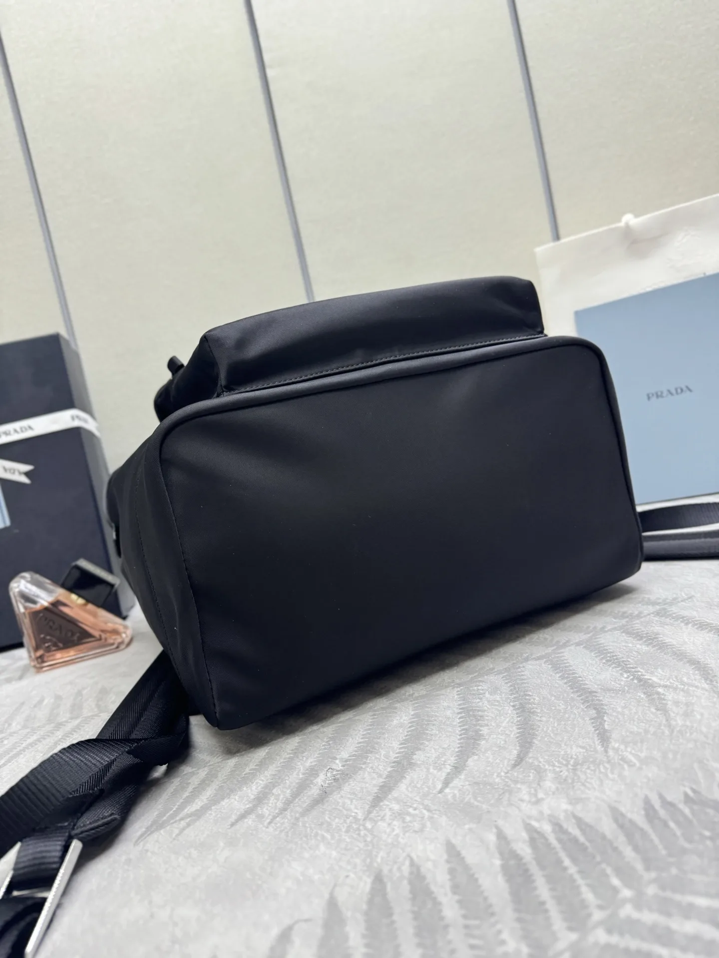 Saffiano Leather and Nylon Backpack D76011327 — view 5