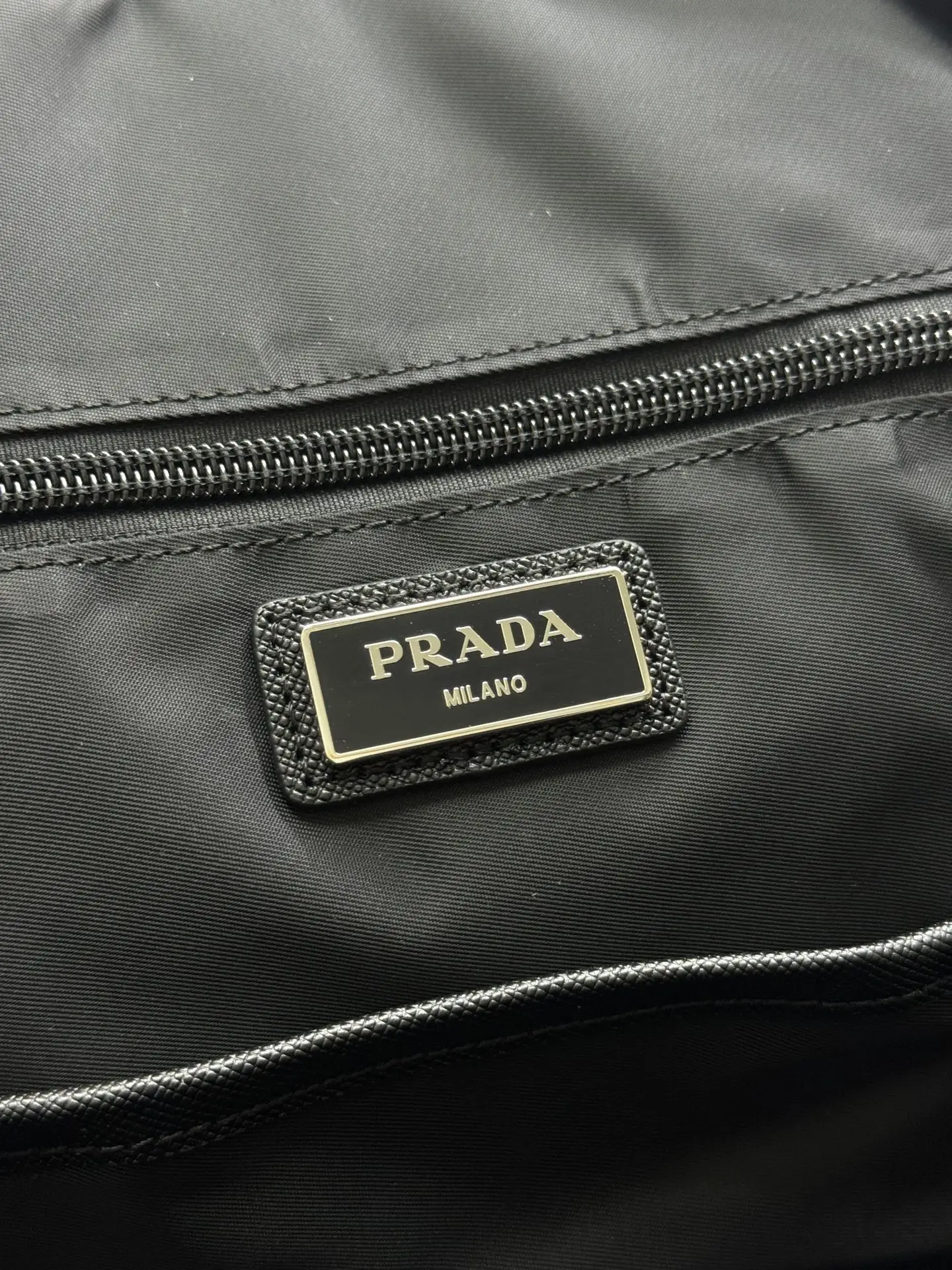 Saffiano Leather and Nylon Backpack D76011327 — view 9