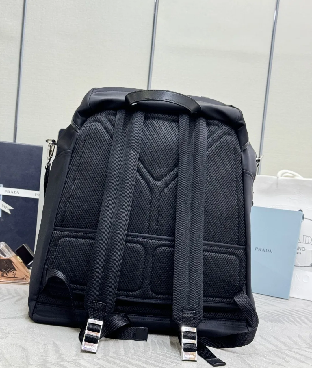 Nylon Backpack with Adjustable Shoulder Strap D99011329 — view 2