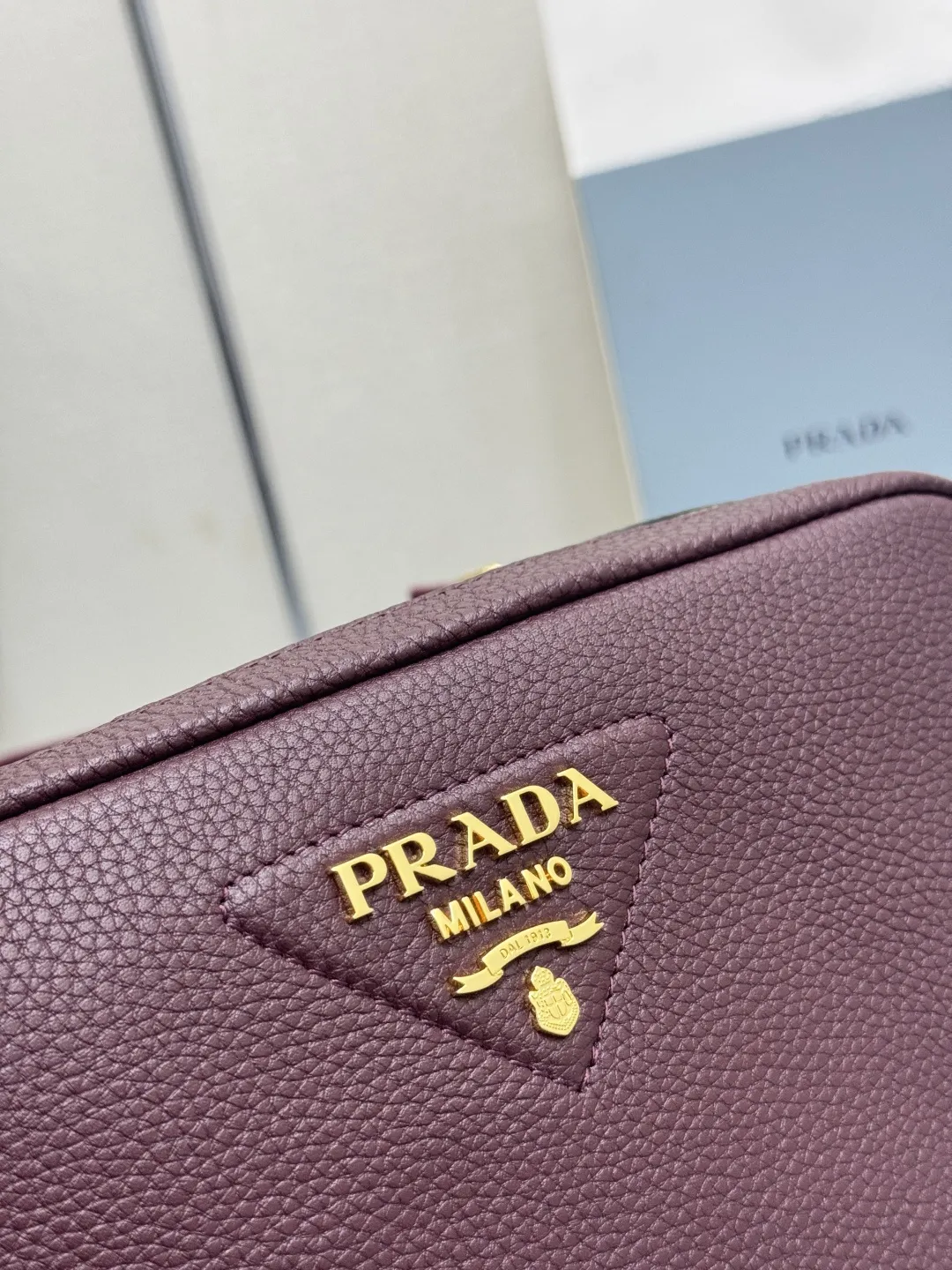 Prada 1BH082 Grained Leather Crossbody Bag D101011333 — view 6