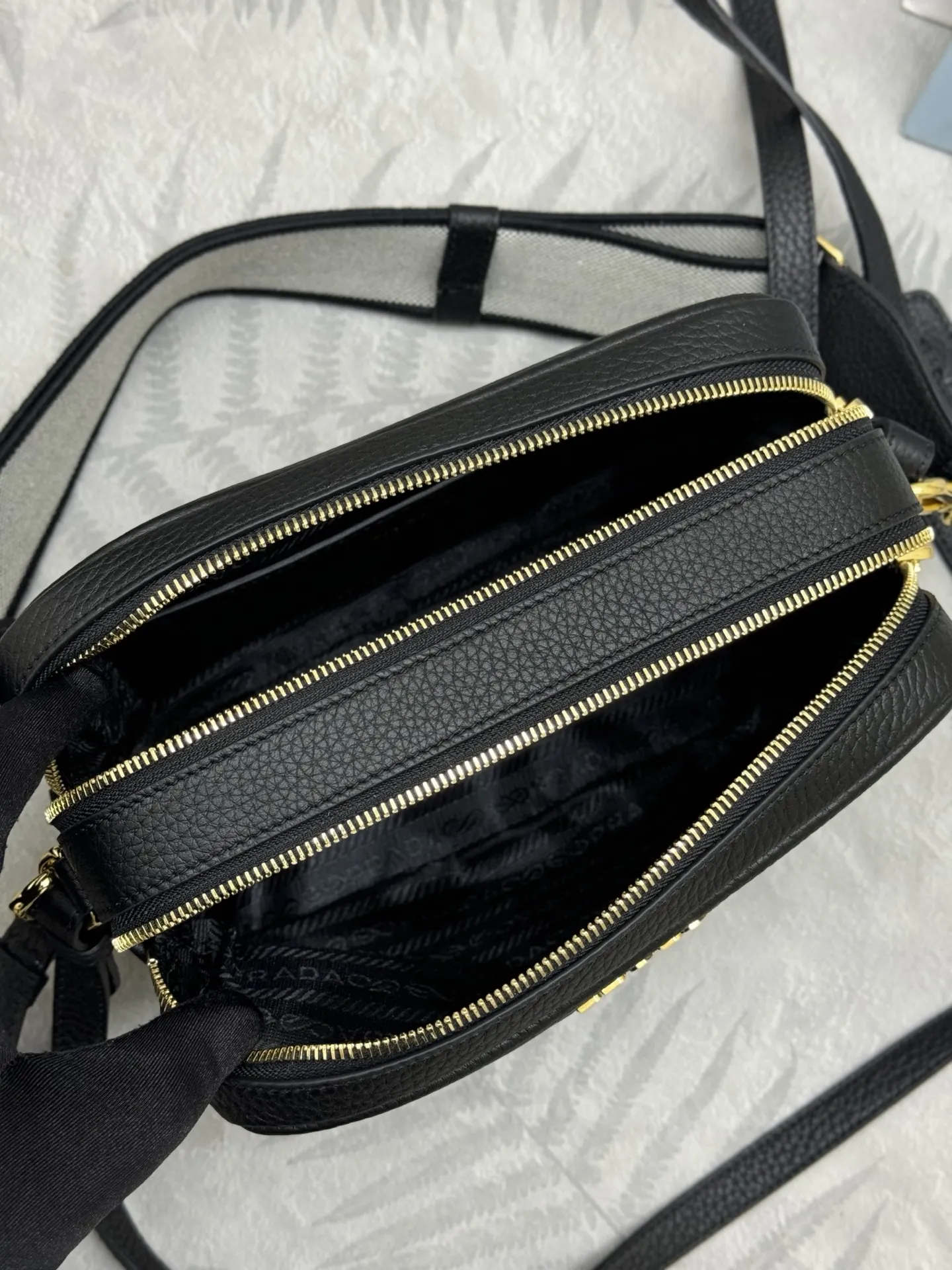 Prada 1BH082 Double-Layer Crossbody Bag D101011334 — view 8