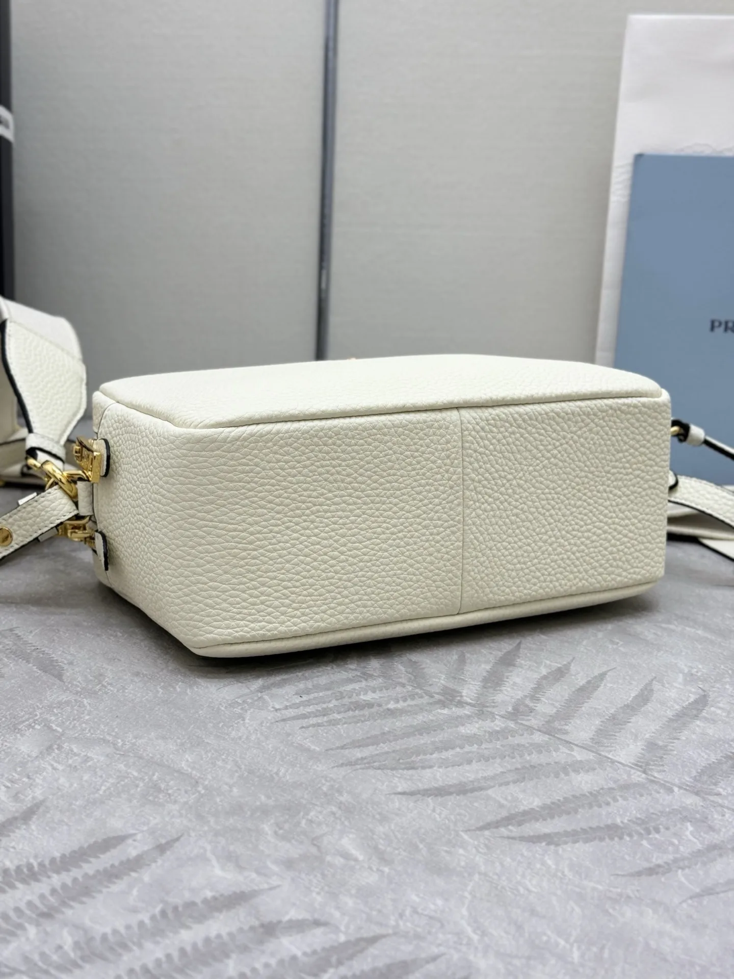 Prada 1BH082 Double-Layer Deer-Grain Leather Bag D101011335 — view 5