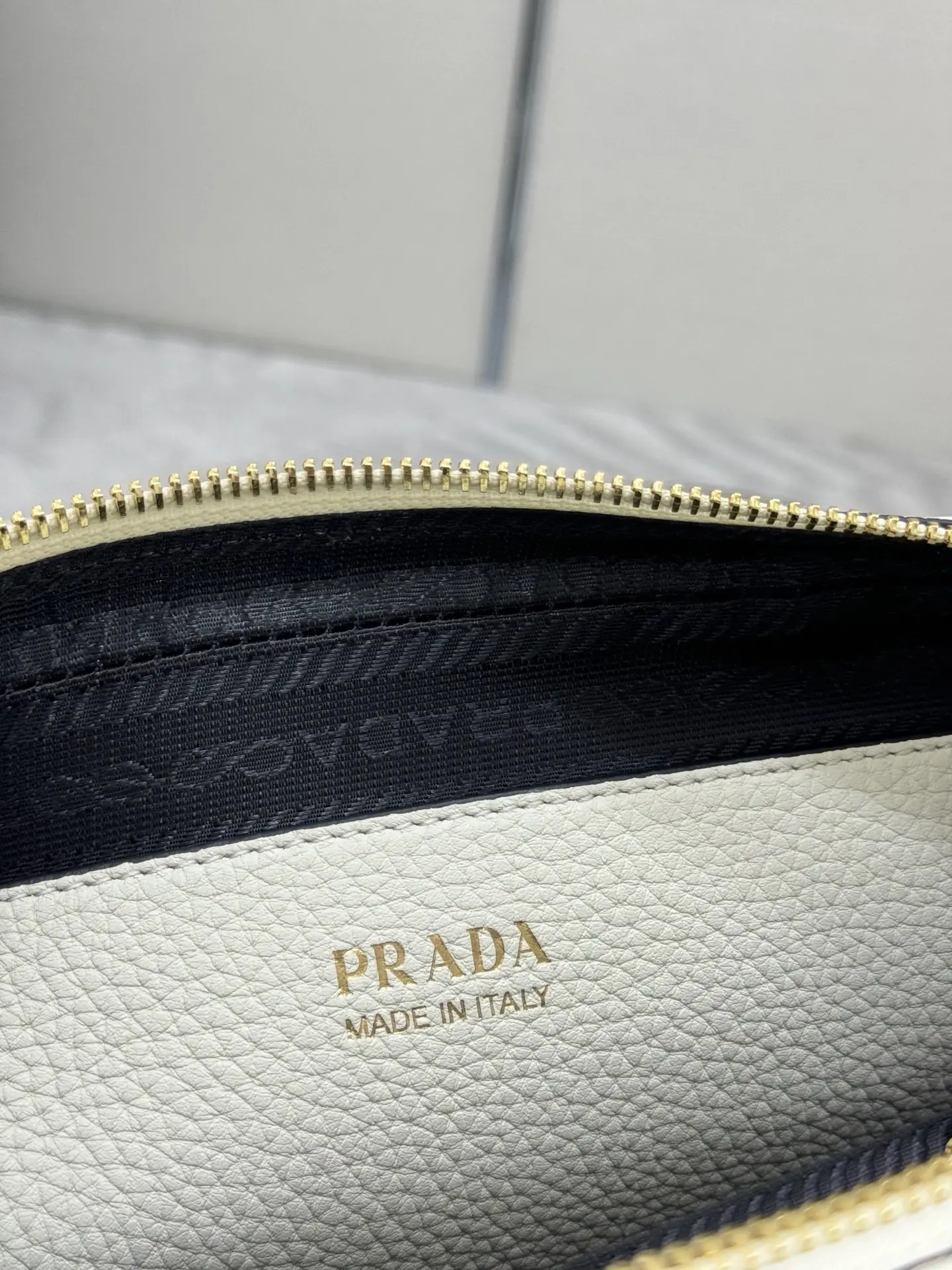 Prada 1BH082 Double-Layer Deer-Grain Leather Bag D101011335 — view 9