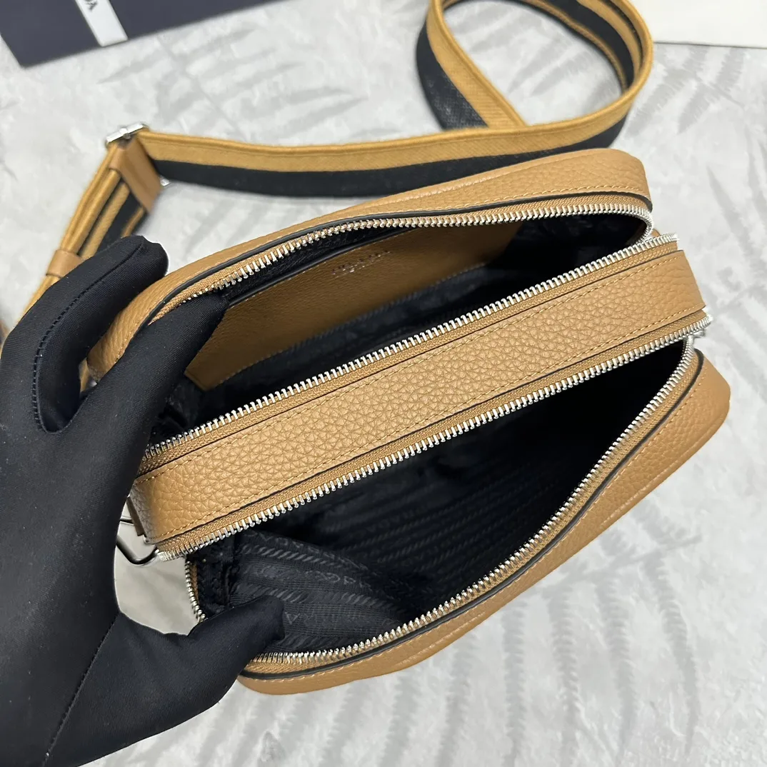 Prada Deerskin-Effect Leather Crossbody Bag D99011336 — view 8