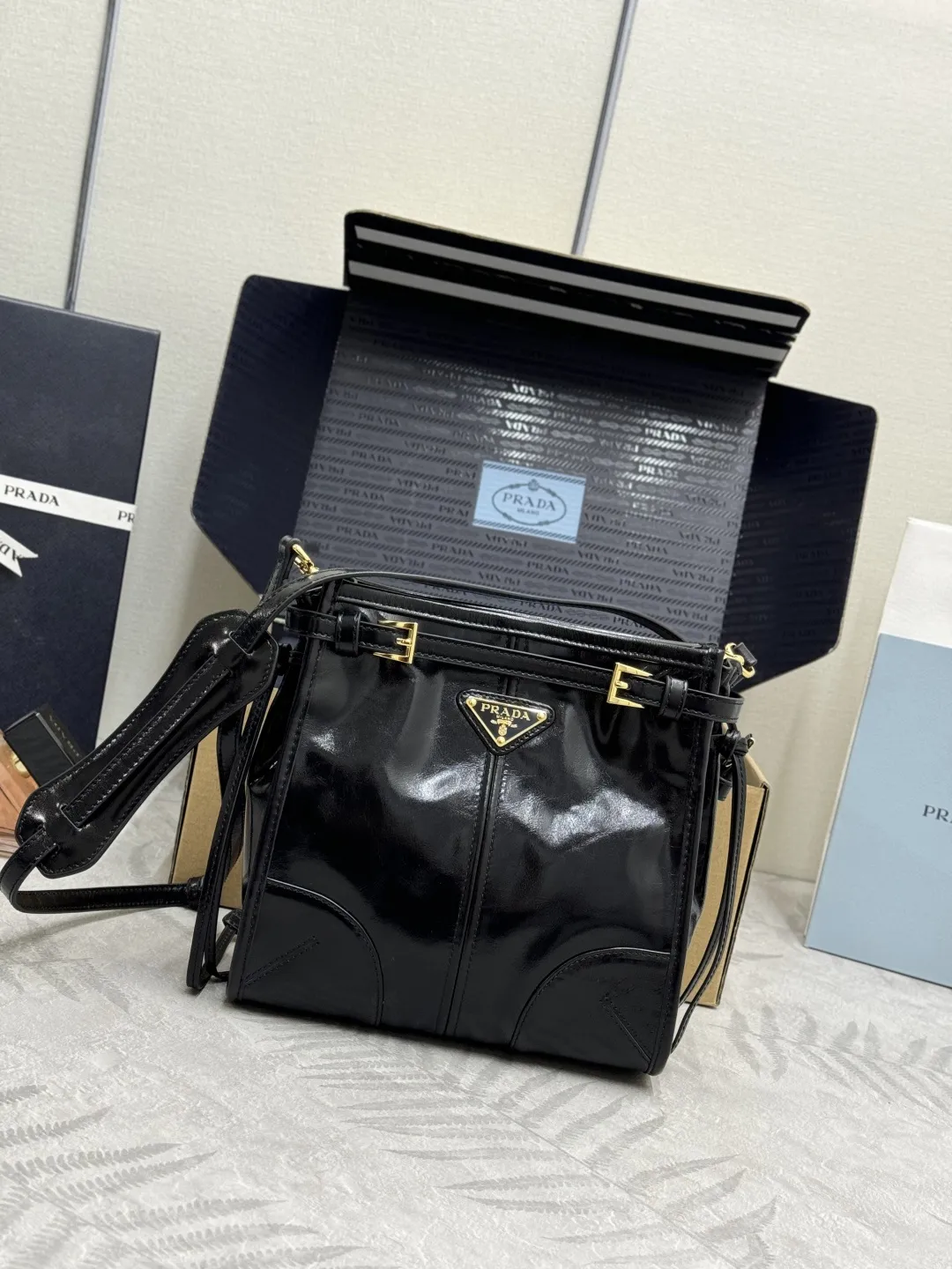 Soft Lux Oiled Leather Top-Handle Crossbody Bag D96011343 — view 2