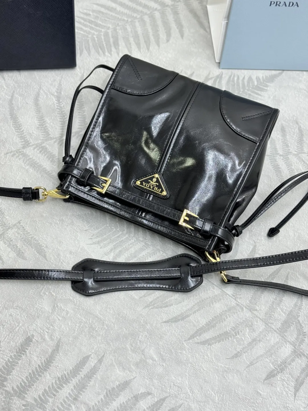 Soft Lux Oiled Leather Top-Handle Crossbody Bag D96011343 — view 6