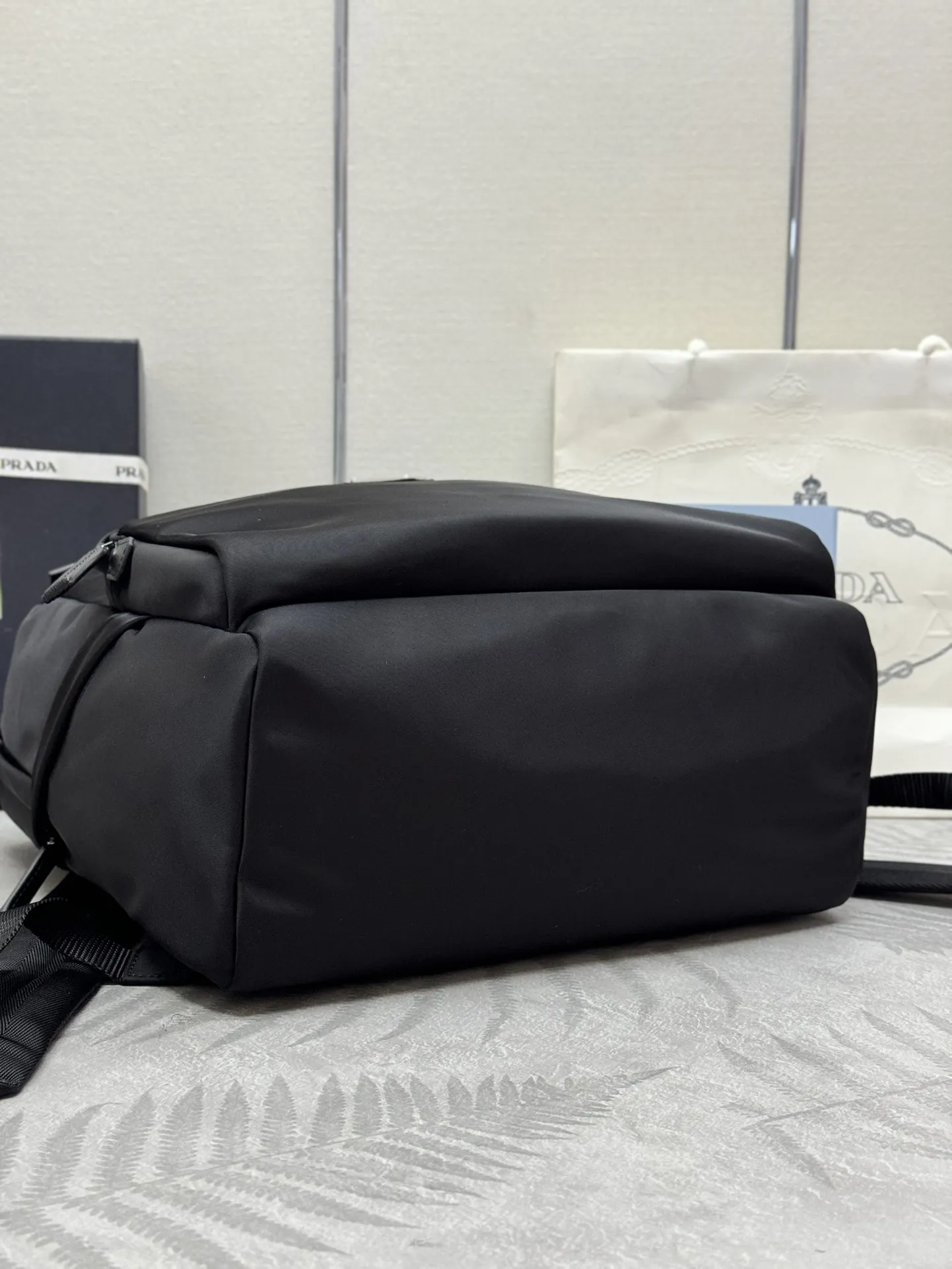Prada Nylon Triangle Logo Backpack D71011344 — view 6