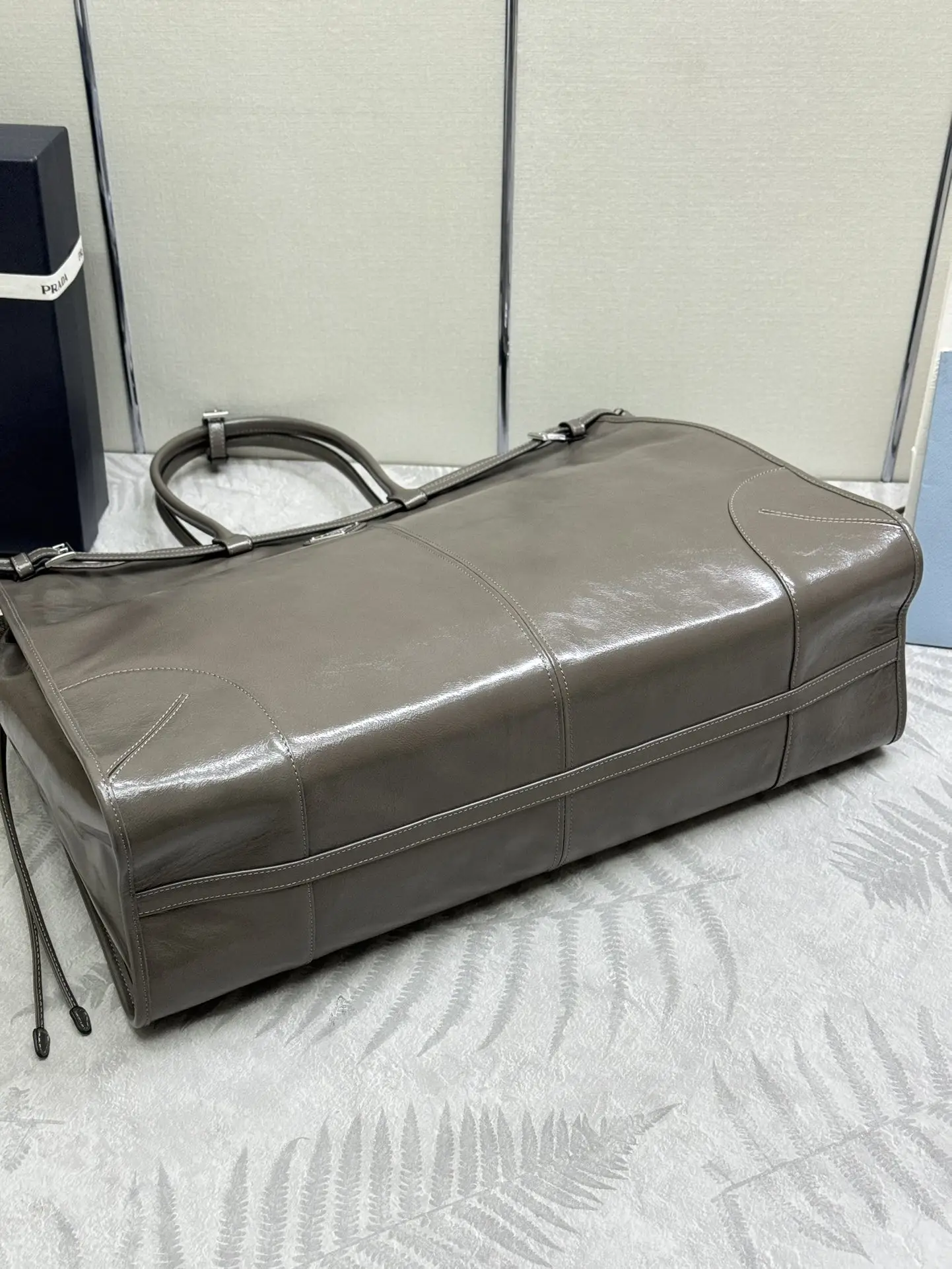 Prada Lux Soft Oiled Leather Tote Bag D136011348 — view 5