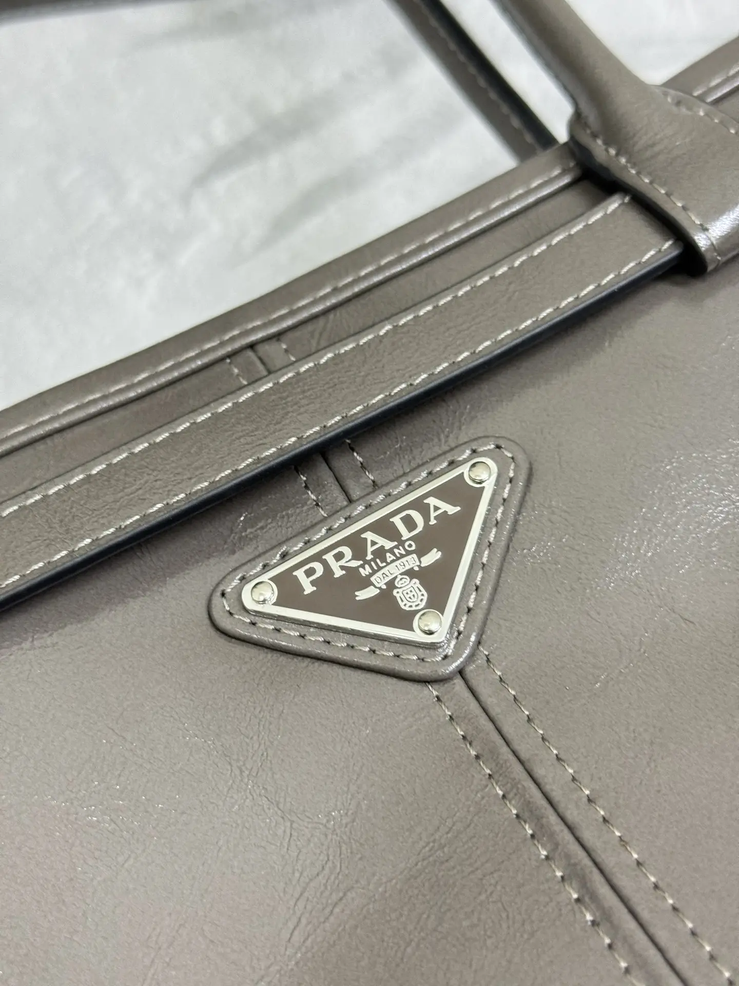 Prada Lux Soft Oiled Leather Tote Bag D136011348 — view 8