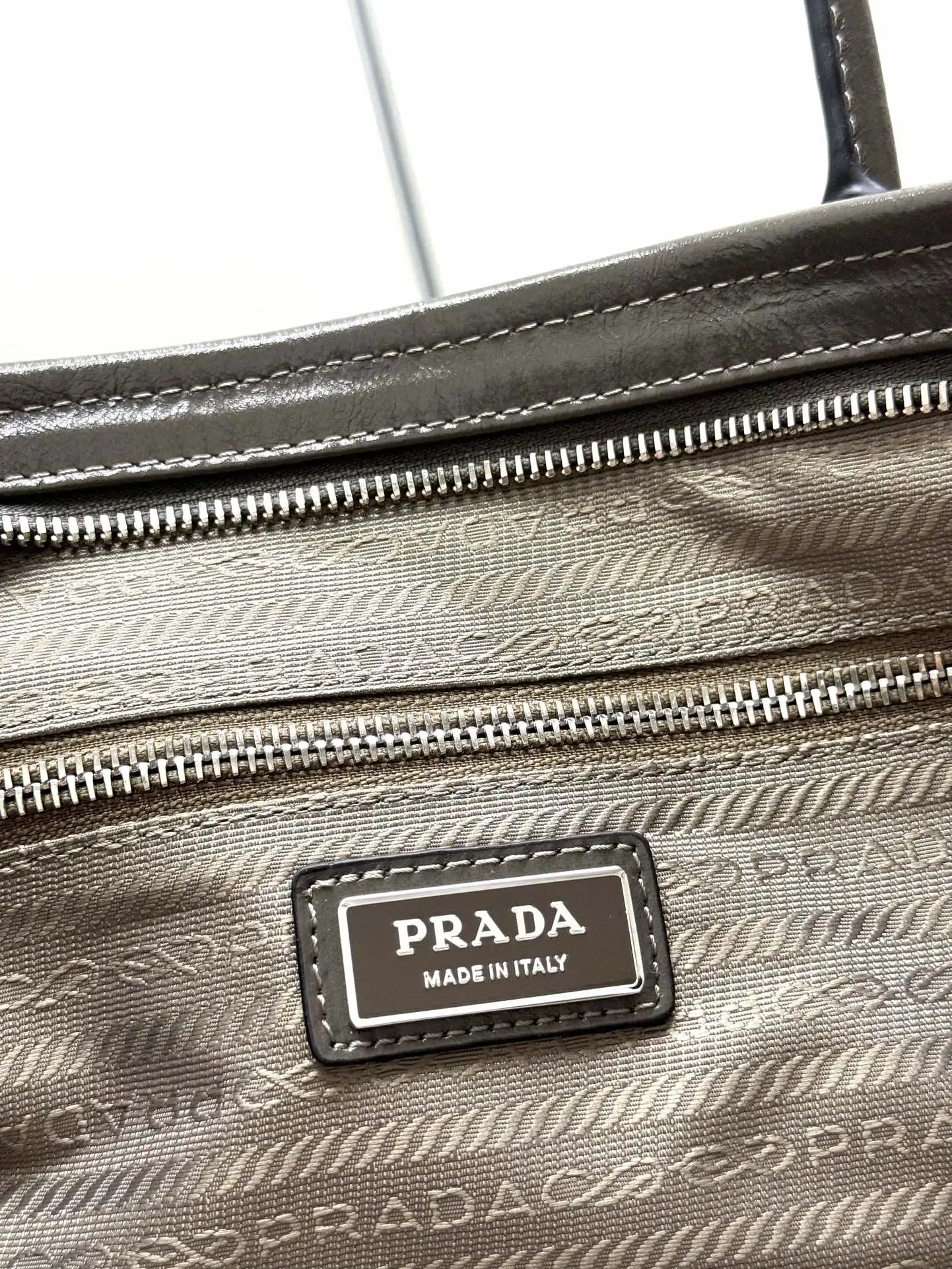 Prada Lux Soft Oiled Leather Tote Bag D136011348 — view 9