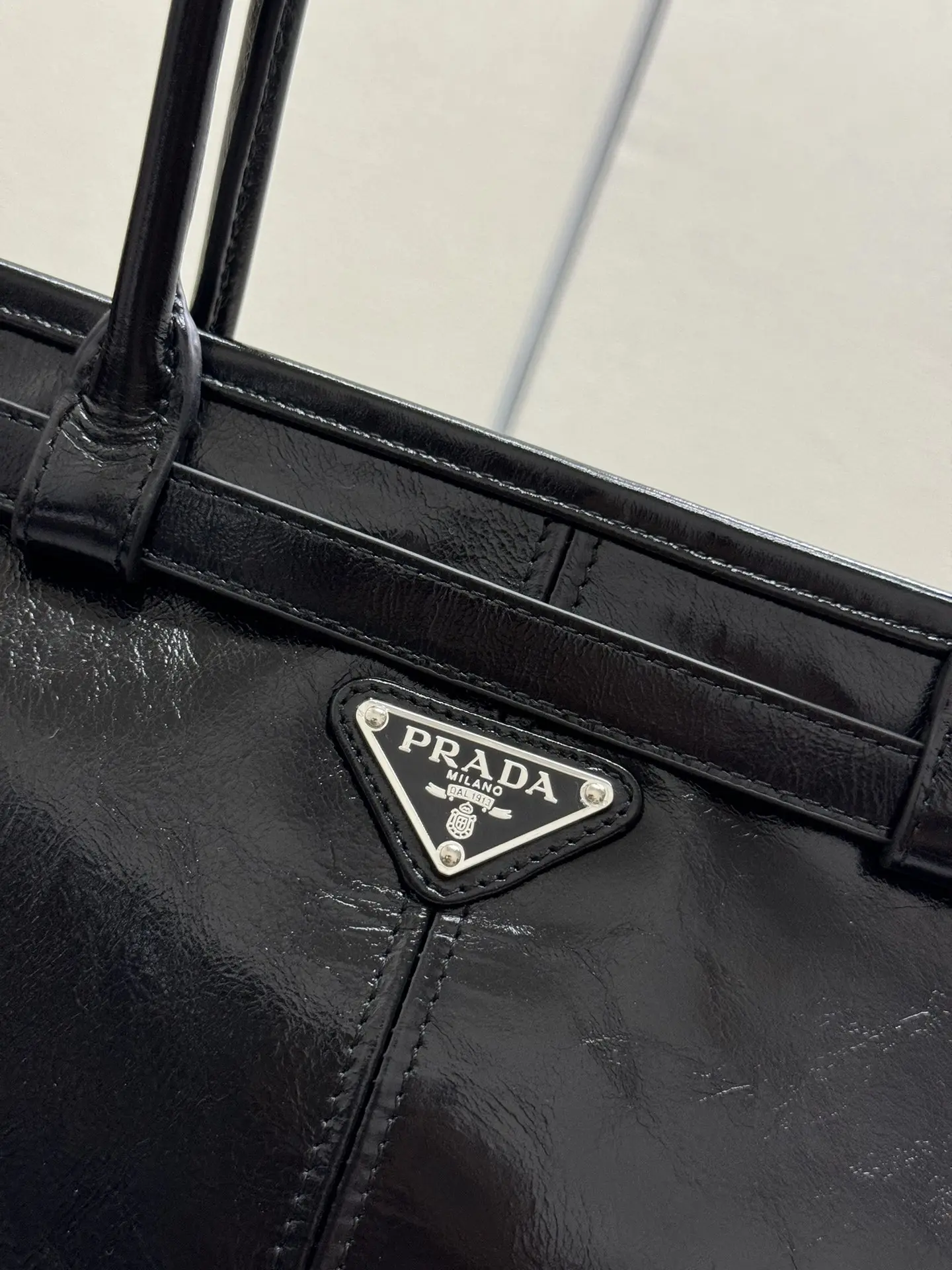 Lux Soft Leather Top-Handle Tote Bag D136011349 — view 7