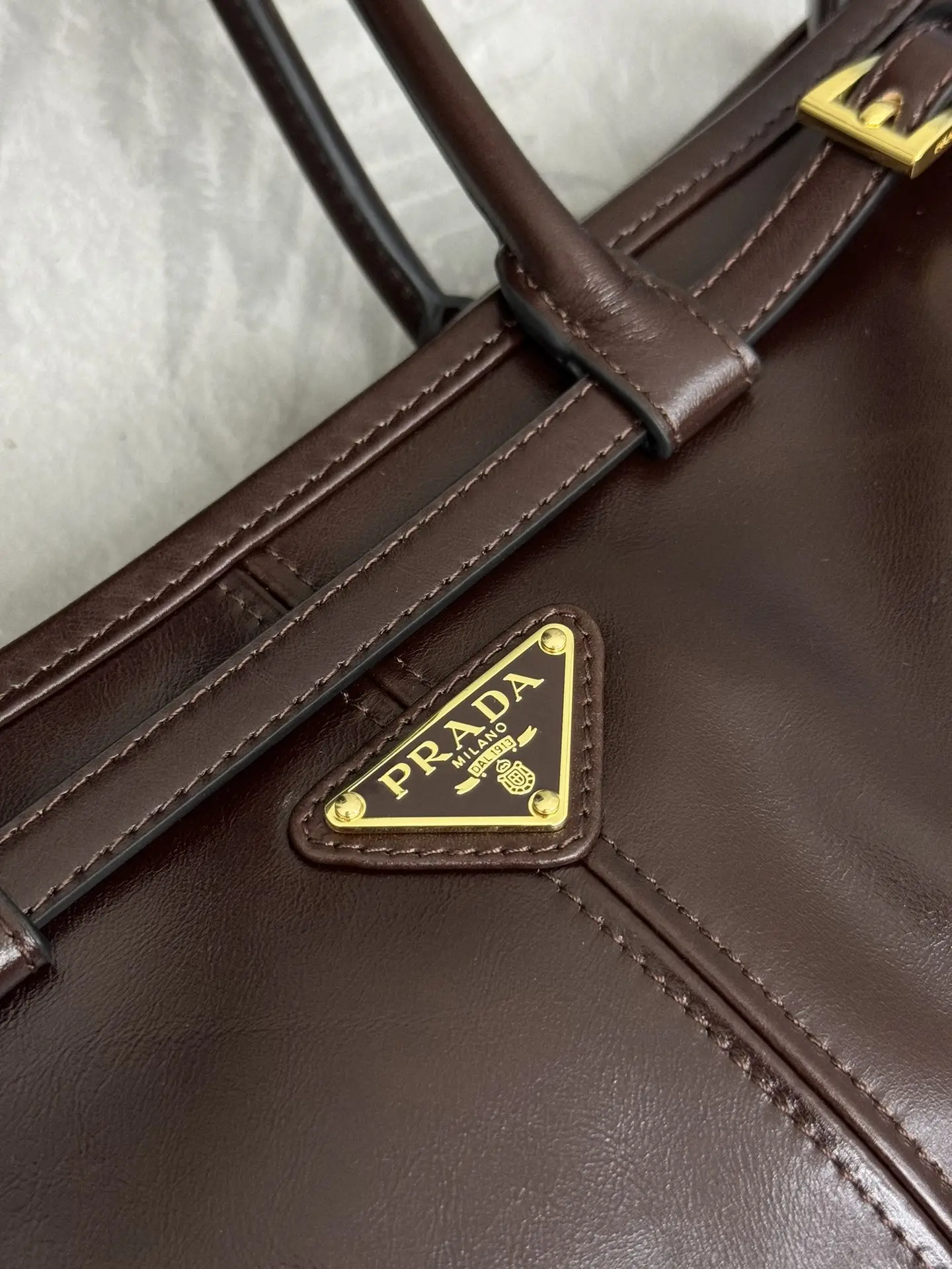 Prada Soft Lux Leather Shoulder Bag D105011350 — view 7