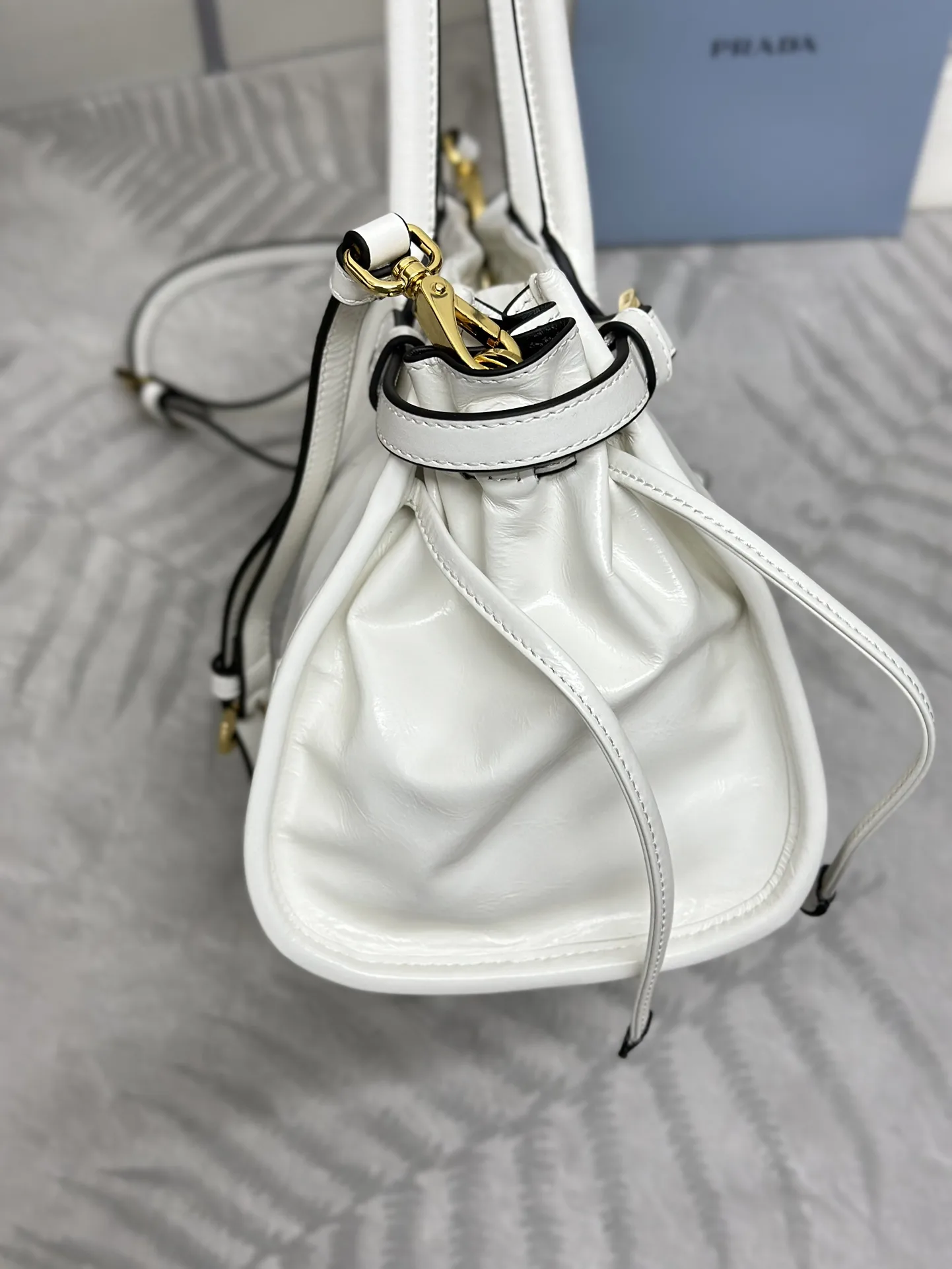 Prada Soft Lux Leather Top-Handle Bag D105011011 — view 4