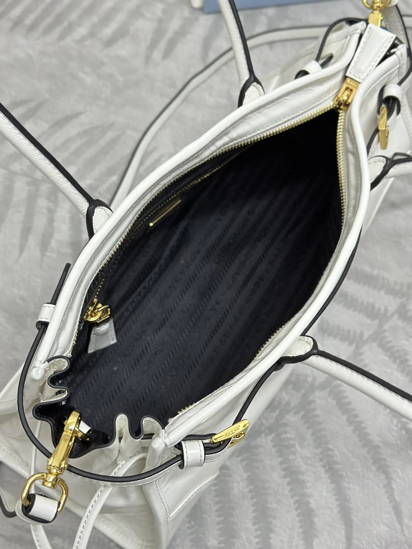 Prada Soft Lux Leather Top-Handle Bag D105011011 — view 7