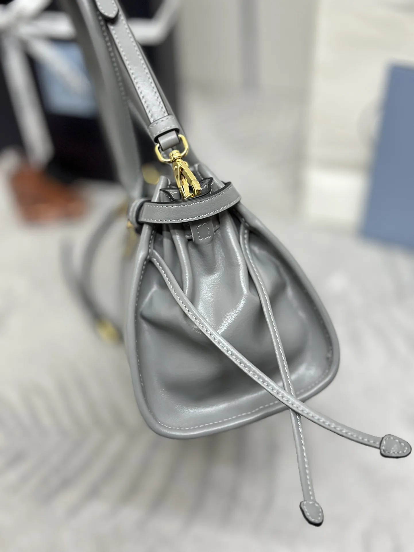 Soft Lux Leather Top-Handle Crossbody Bag D105011355 — view 5