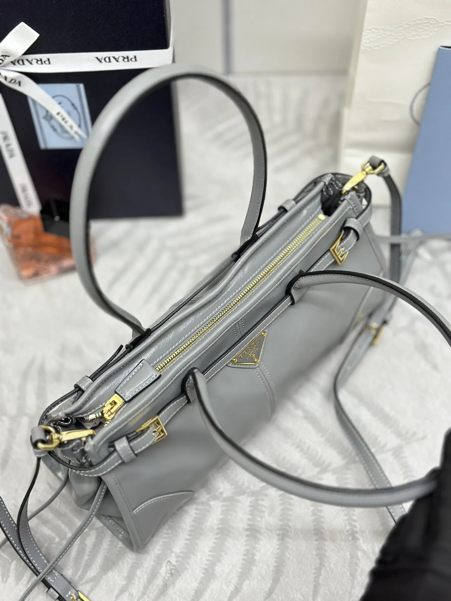 Soft Lux Leather Top-Handle Crossbody Bag D105011355 — view 8
