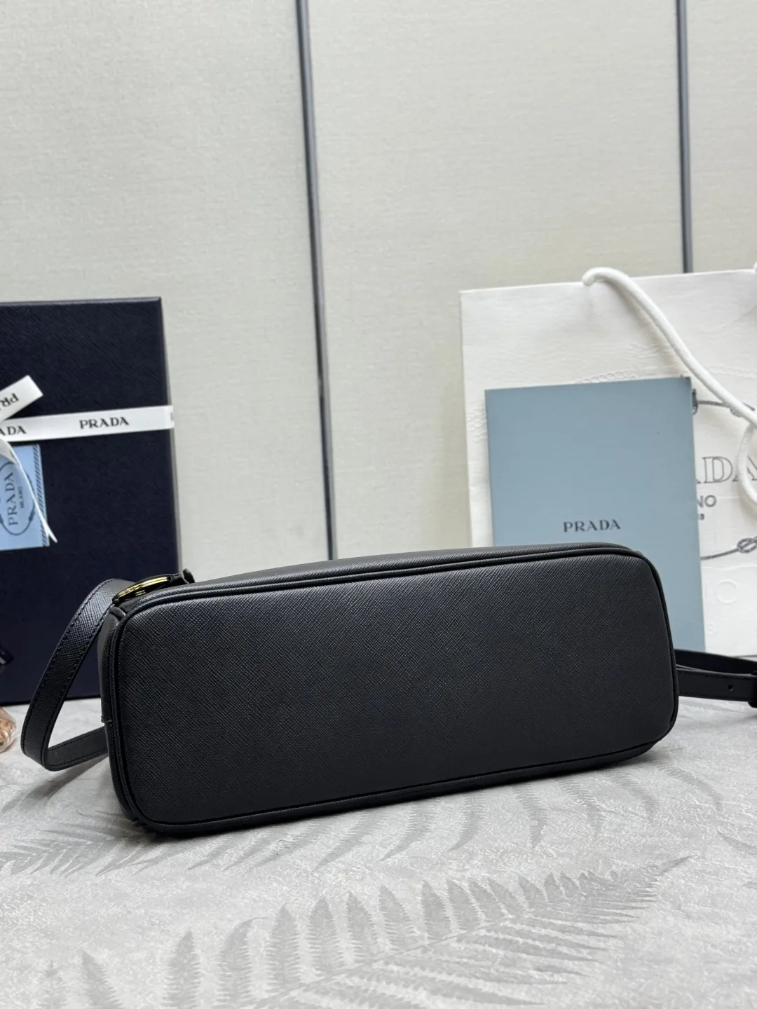 Prada Saffiano Crossbody Top-Handle Bag D109011358 — view 6