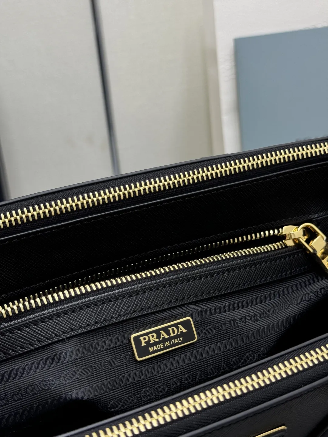Prada Saffiano Crossbody Top-Handle Bag D109011358 — view 9
