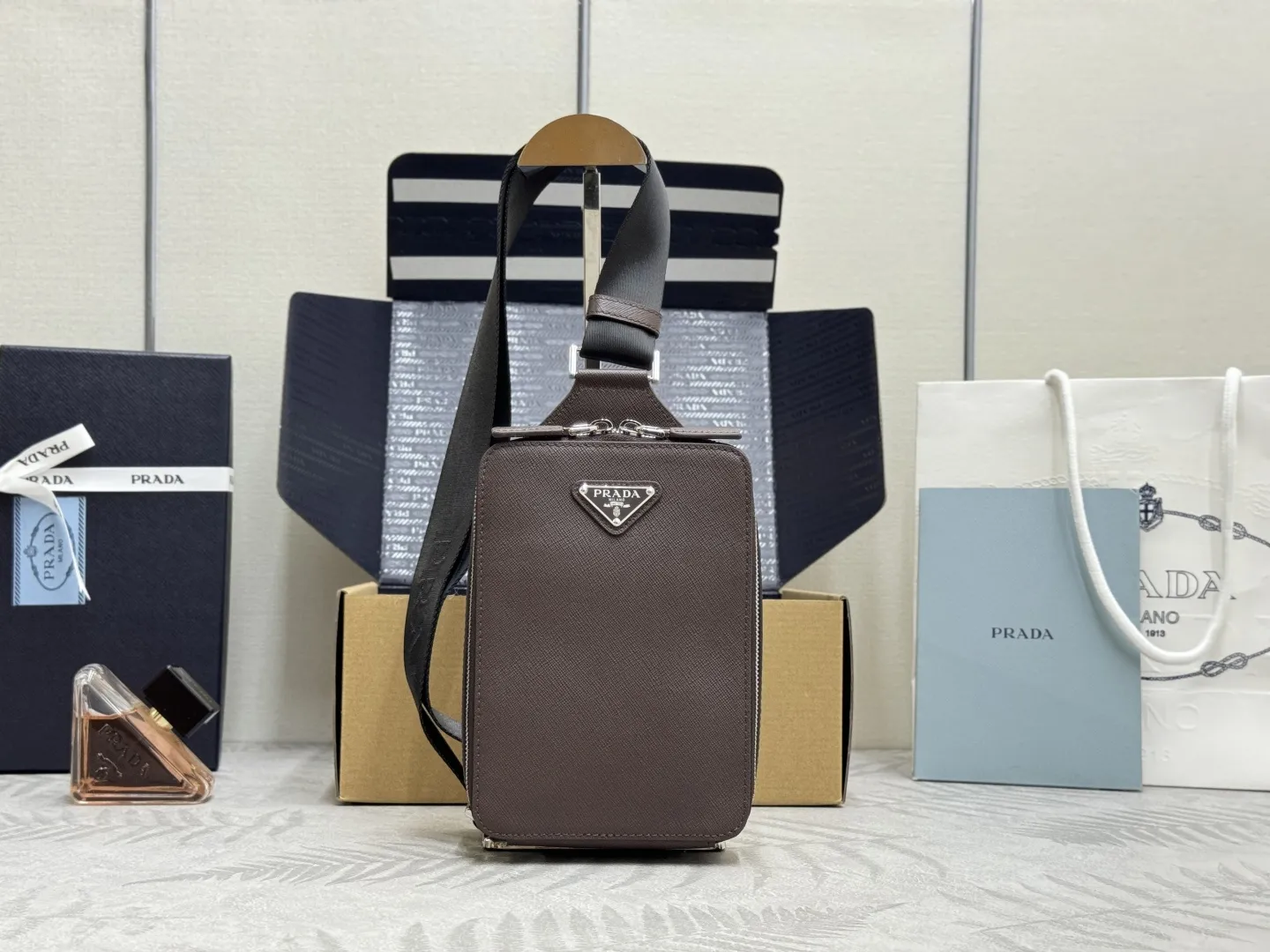 Saffiano Leather Crossbody Bag D69011359
