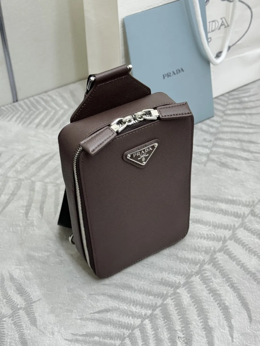 Saffiano Leather Crossbody Bag D69011359 — view 3