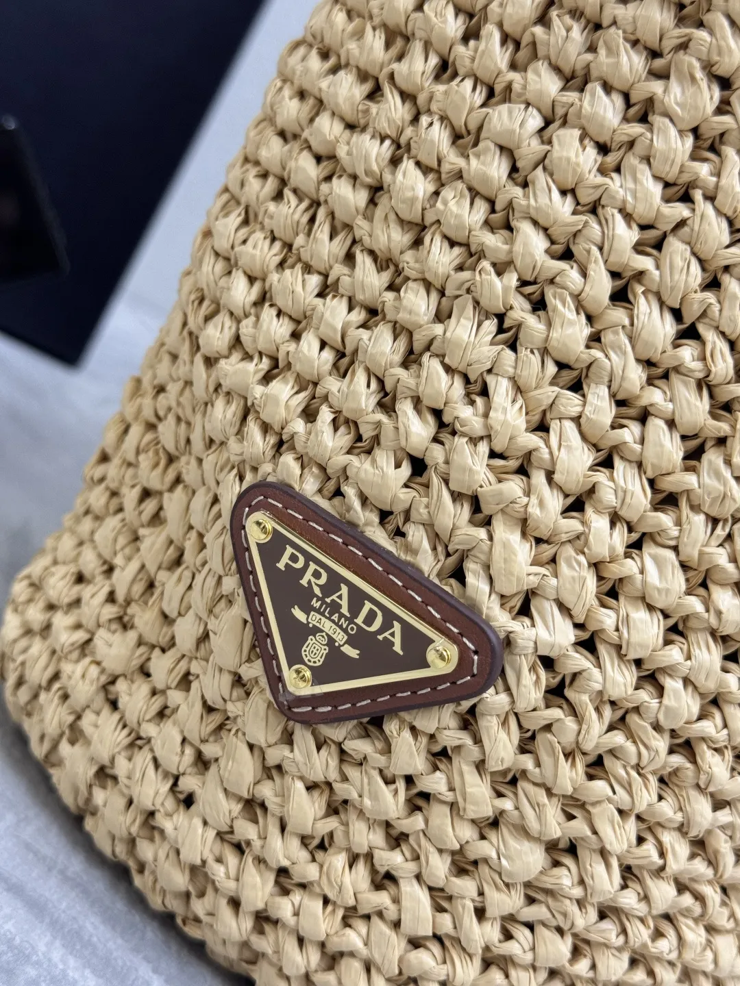 Prada Raffia Large Tote Bag D113011360 — view 7