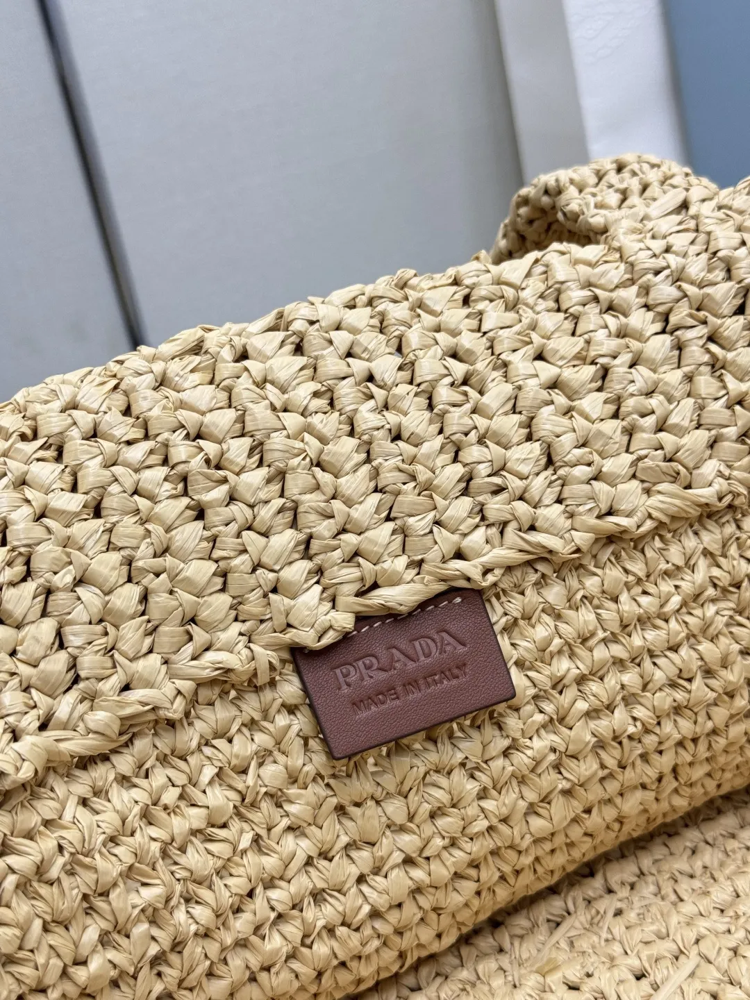 Prada Raffia Large Tote Bag D113011360 — view 9
