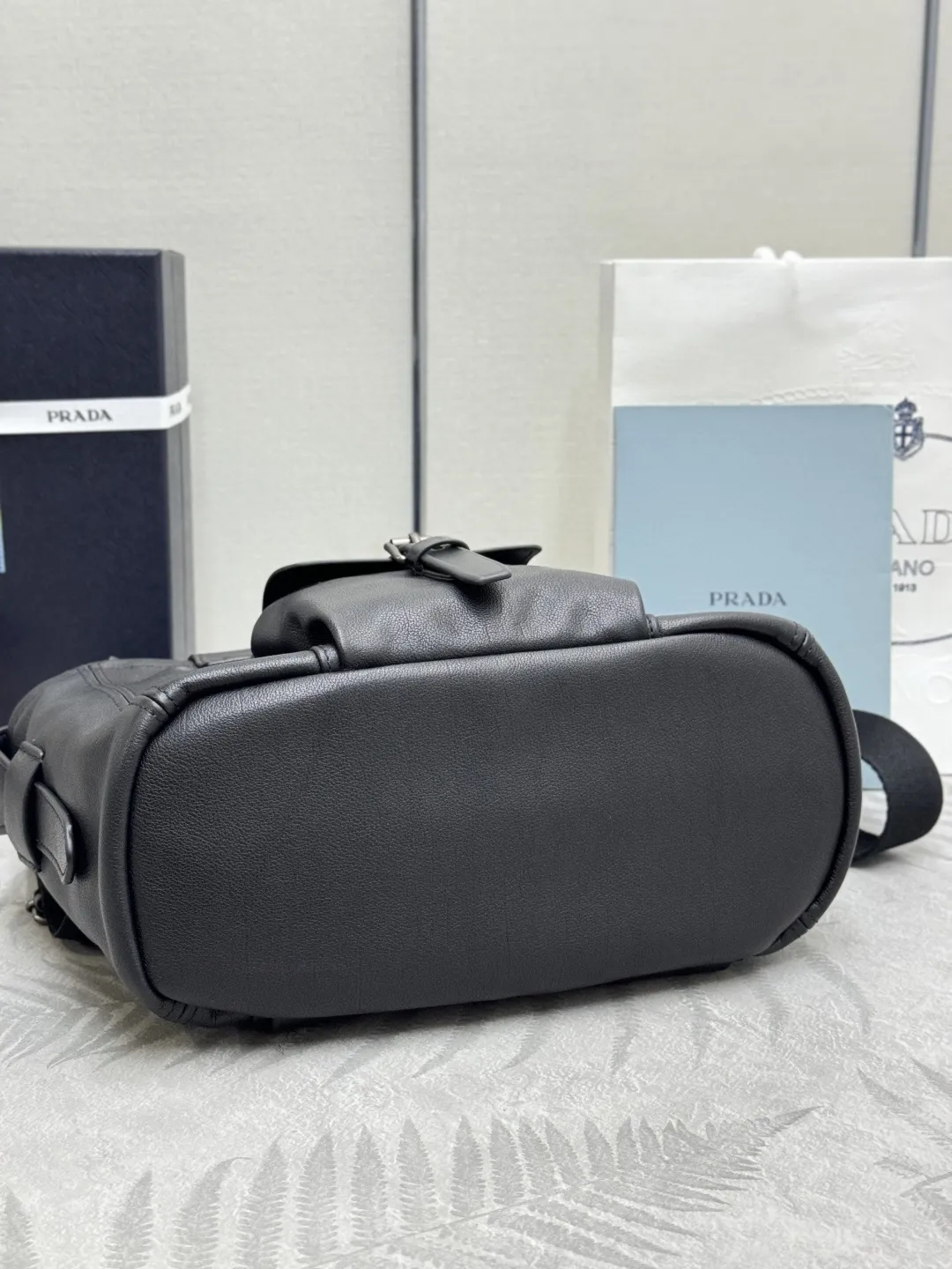 Prada Route Leather Mini Tote Bag D109011036 — view 6