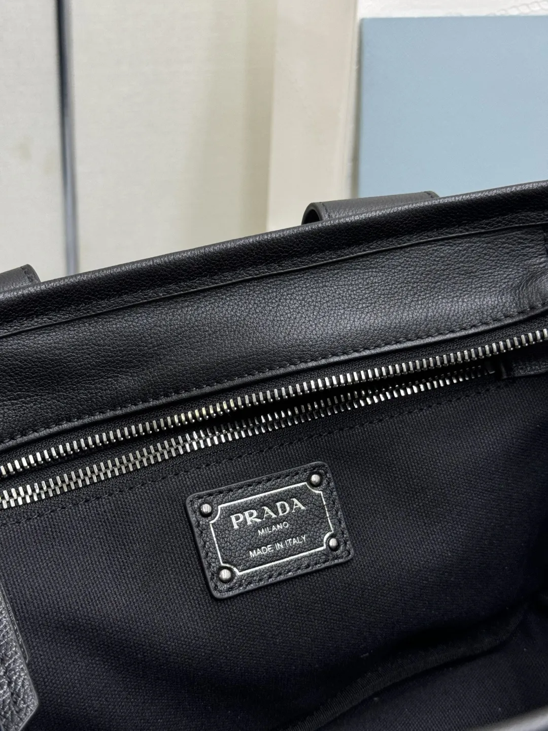 Prada Route Leather Mini Tote Bag D109011036 — view 9