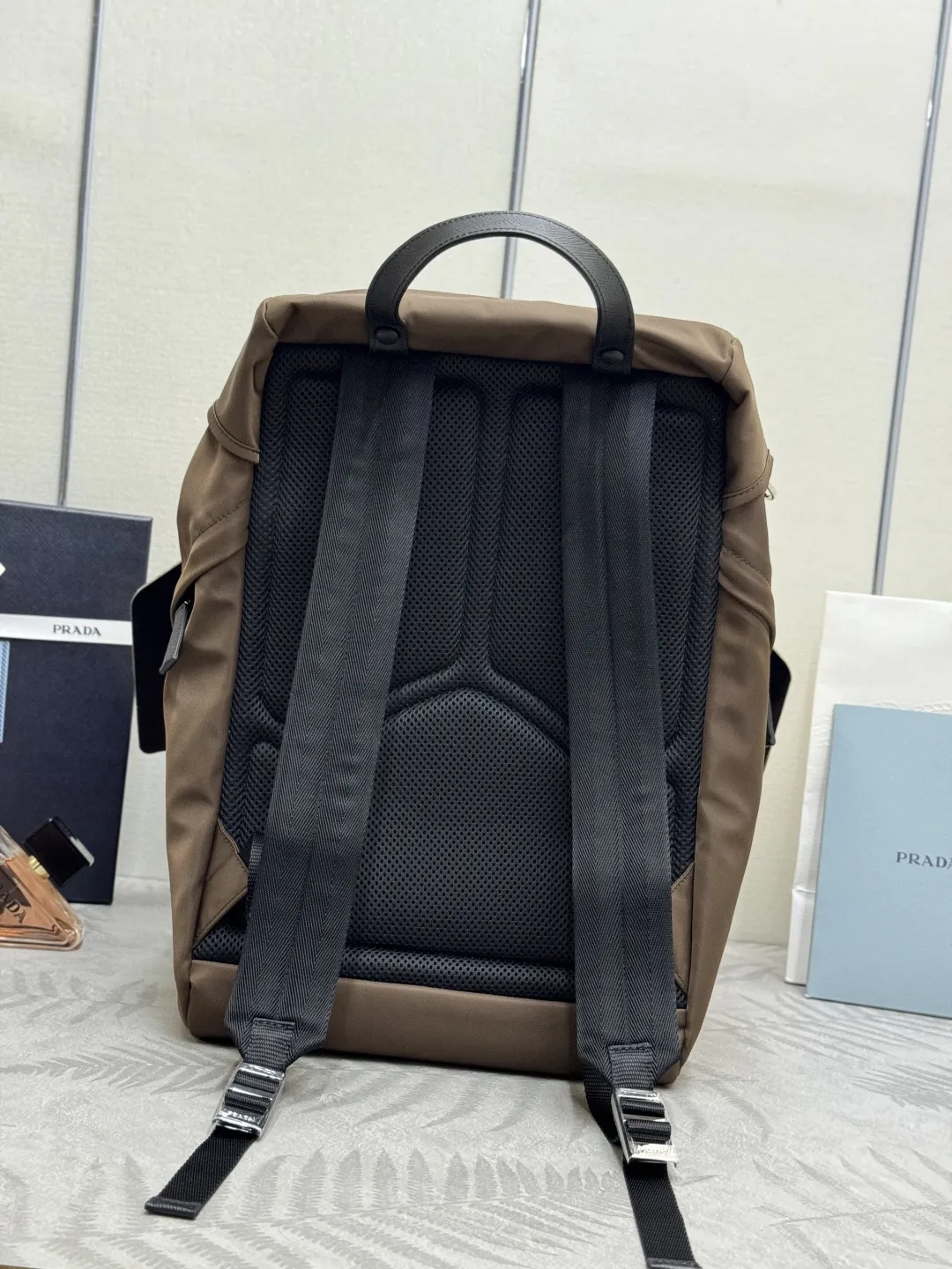 Prada Re-Nylon Backpack with Enamel Logo D91011363 — view 2