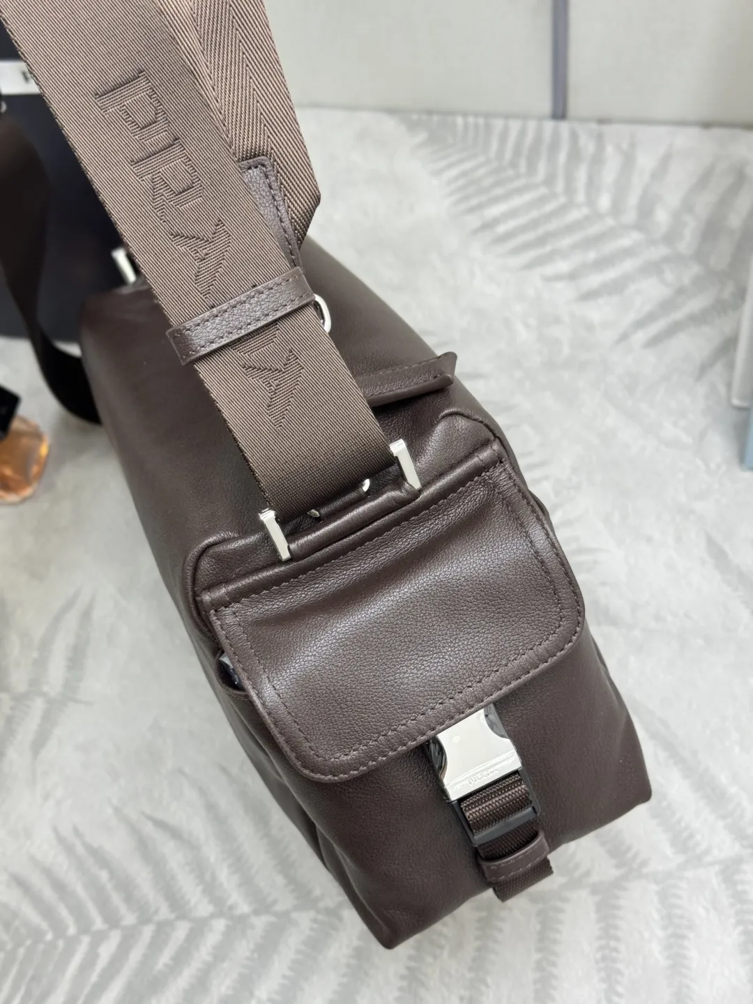 Prada Small Explore Leather Shoulder Bag D98011366 — view 5