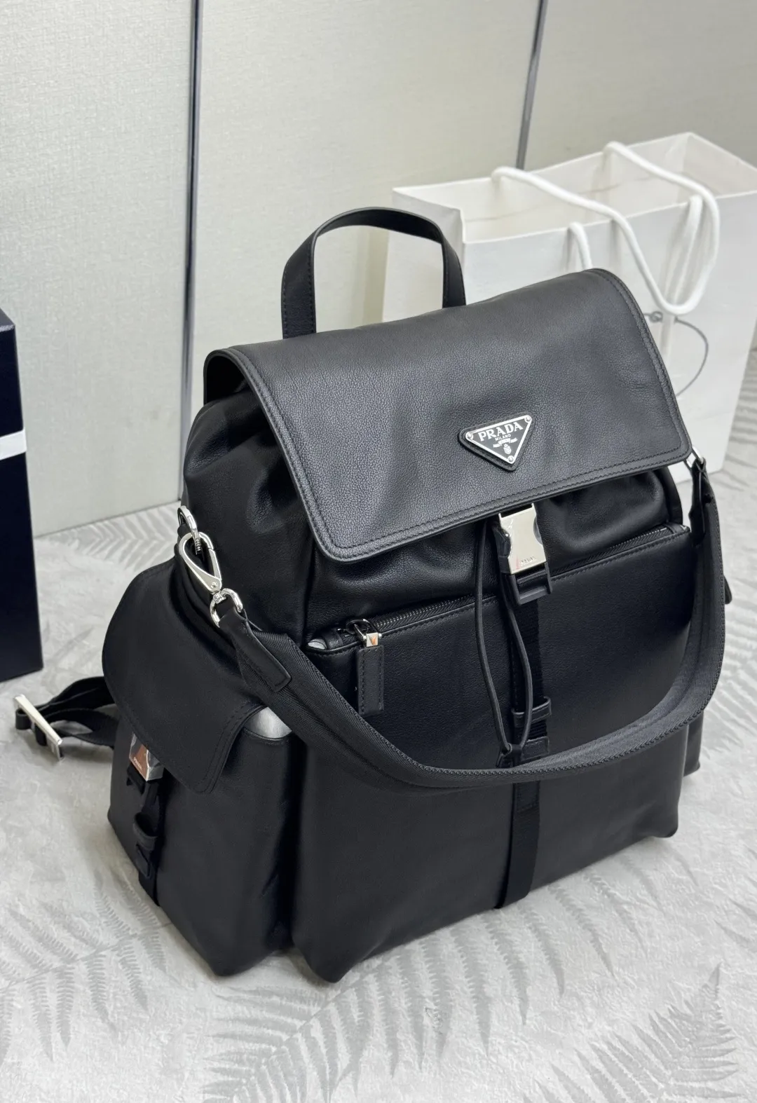 Prada Explore Buffalo Leather Backpack D127011369 — view 3